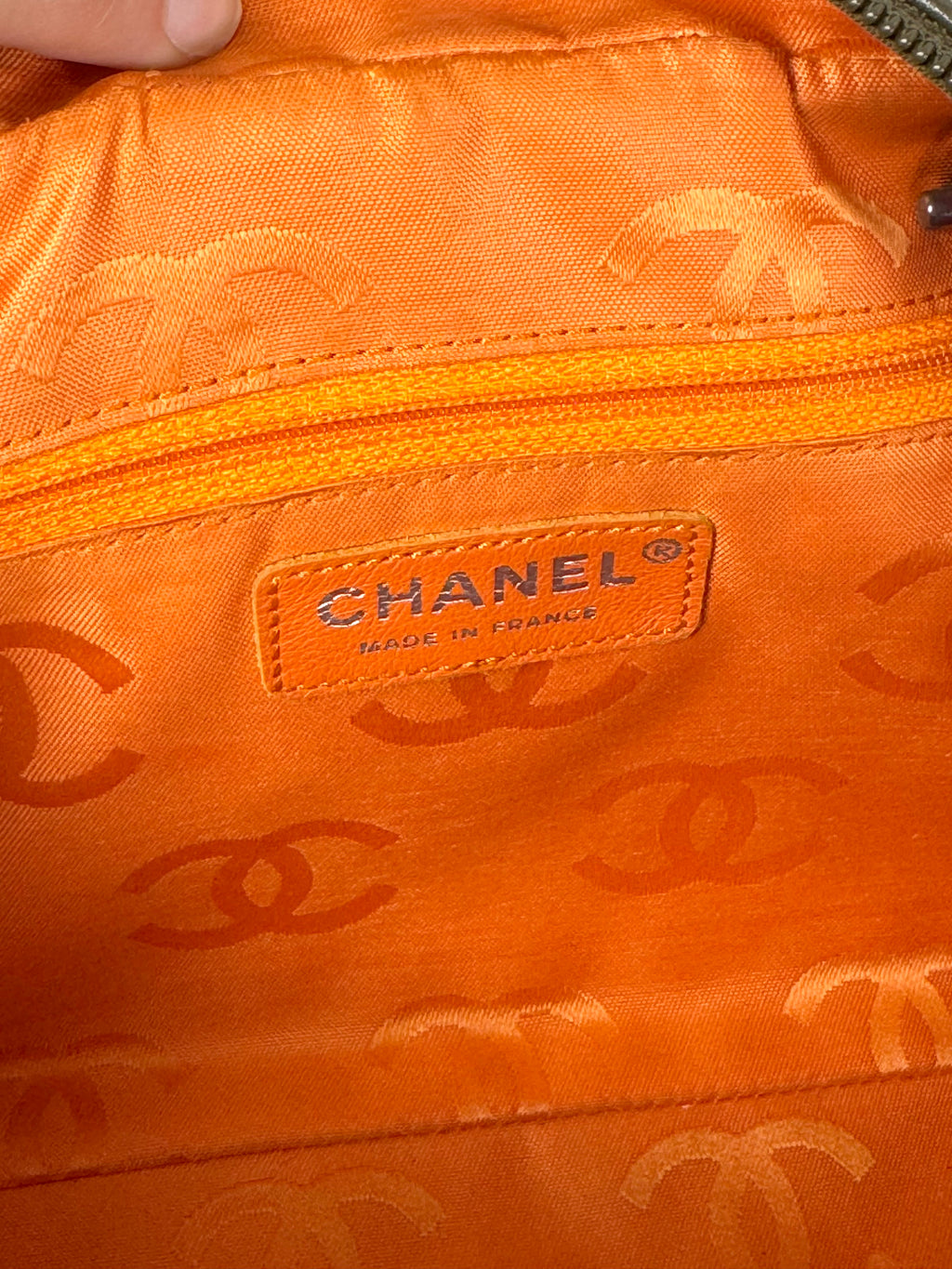Chanel Ligne Cambon Leather Bowler Bag in Python