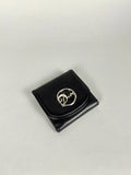 Christian Dior Logo Black Leather Wallet
