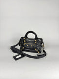 Balenciaga Agneau Mini City Black Leather