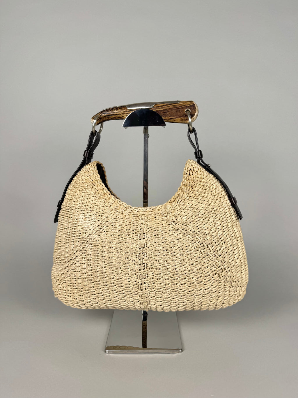 Yves Saint Laurent Mombasa Raffia Beige Tom Ford SS02
