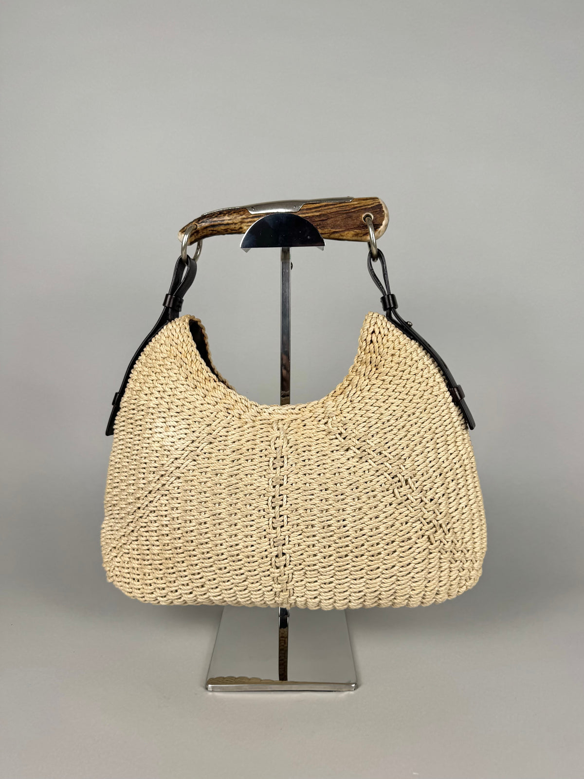 Yves Saint Laurent Mombasa Raffia Beige Tom Ford SS02