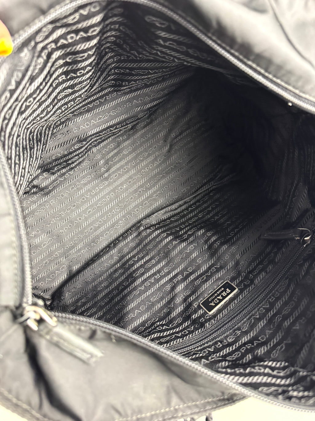 Prada Black Nylon Braided Tote