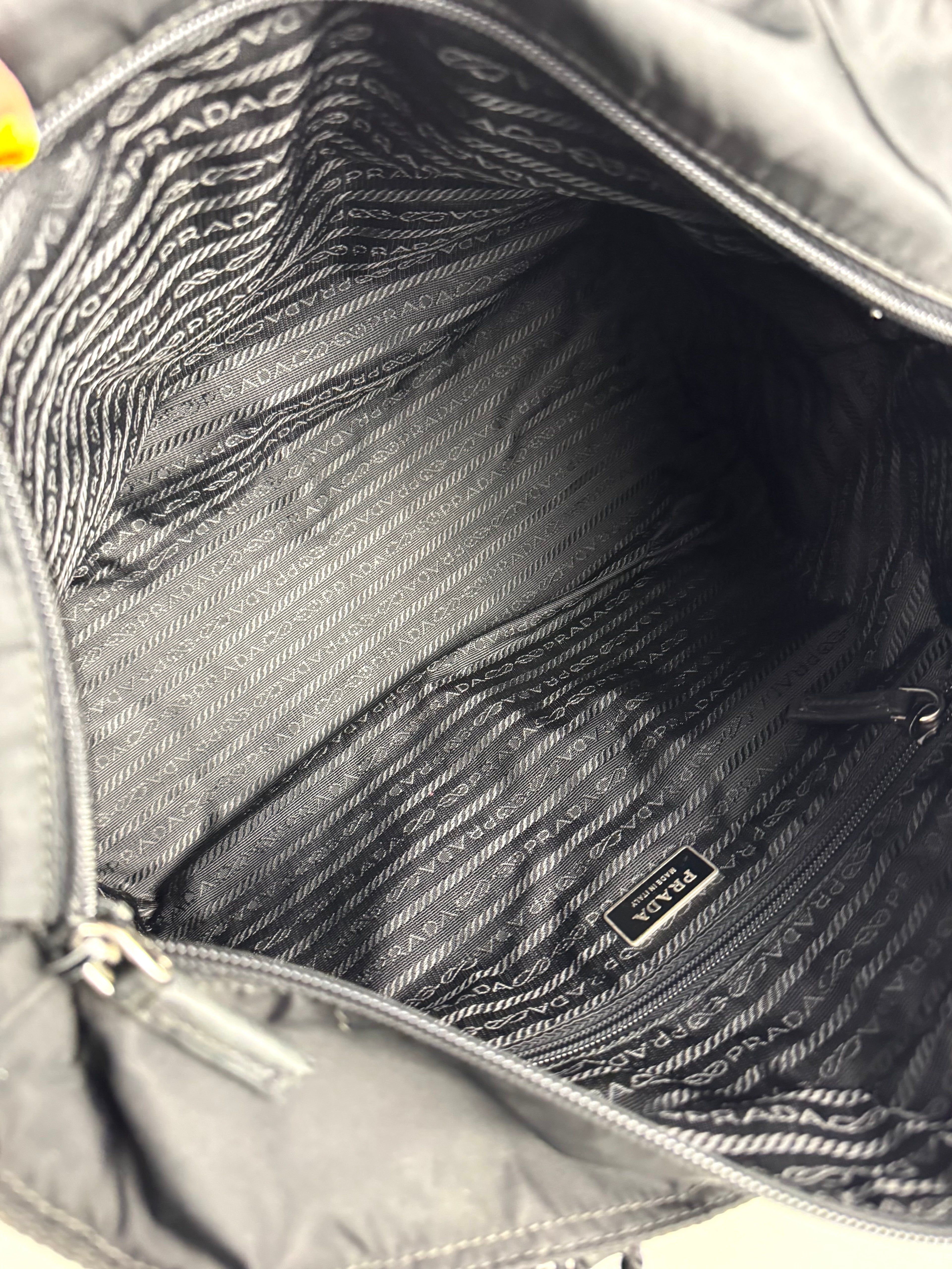 Prada Black Nylon Braided Tote