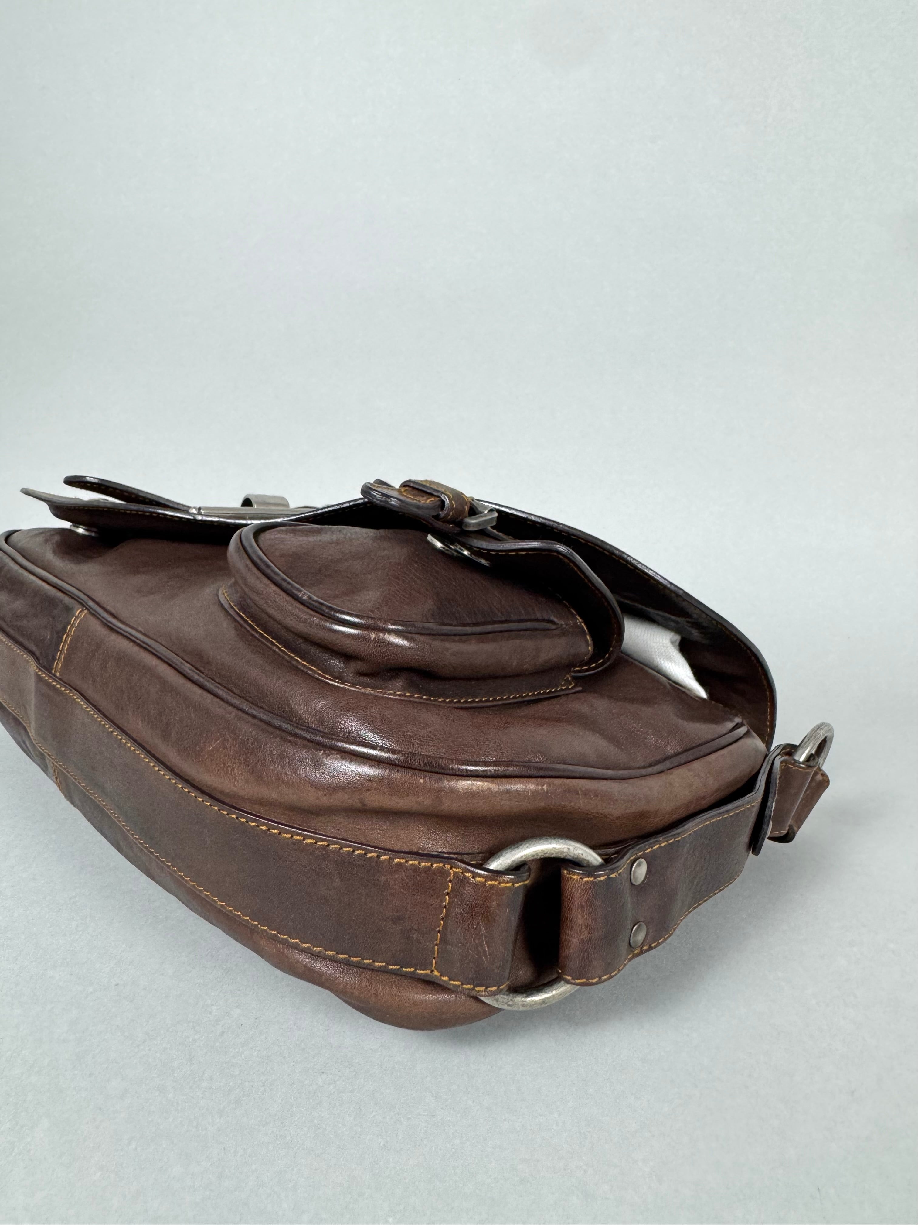 Christian Dior Gaucho Leather Brown