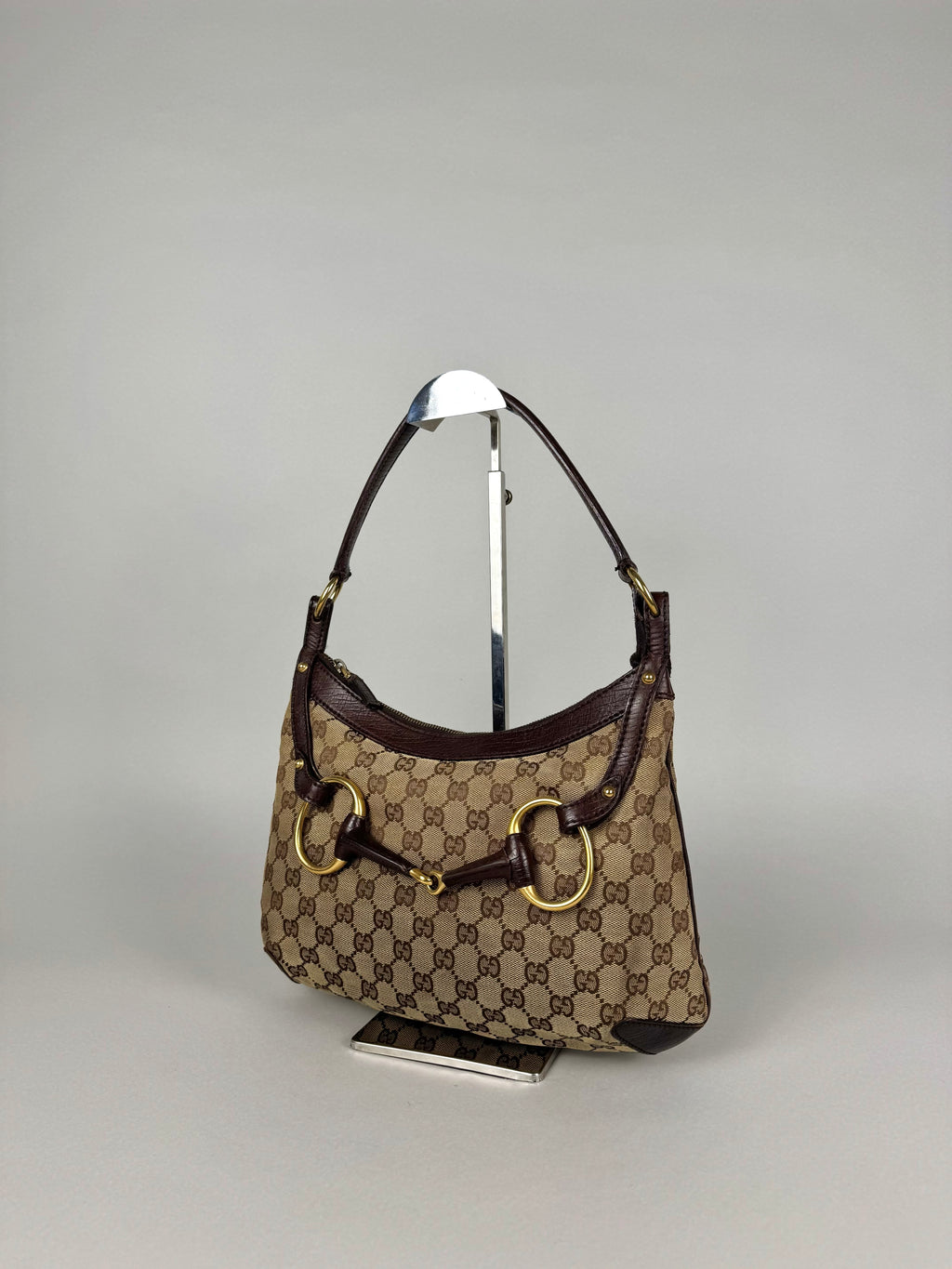 Gucci Monogram Horsebit Shoulder