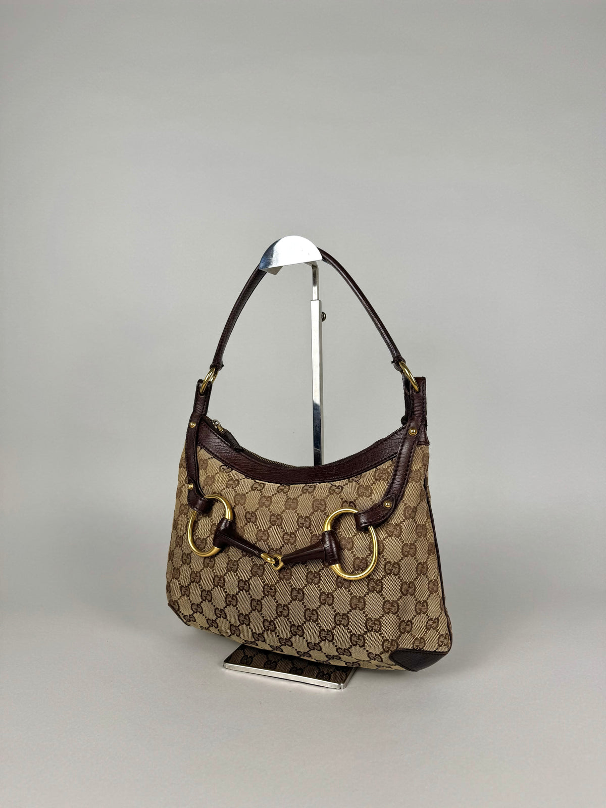 Gucci Monogram Horsebit Shoulder