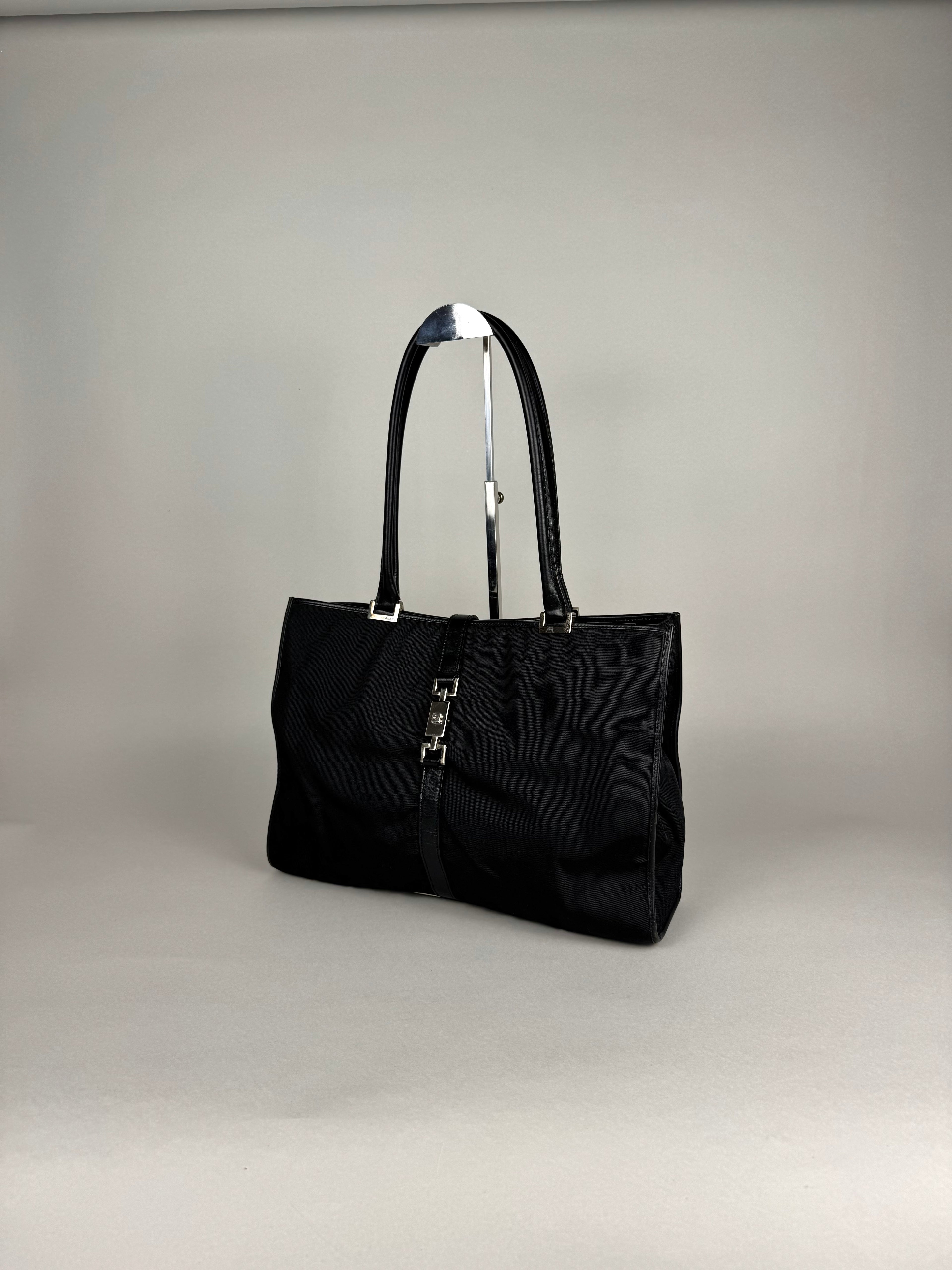 Gucci Jackie Black Cloth Tote