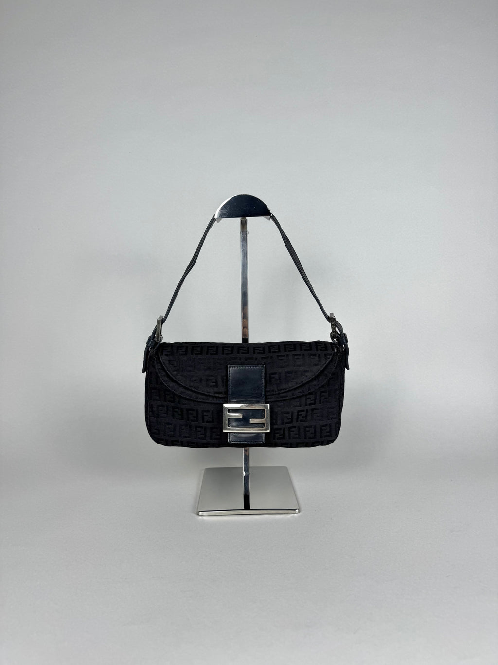 Fendi Baguette Monogram Black