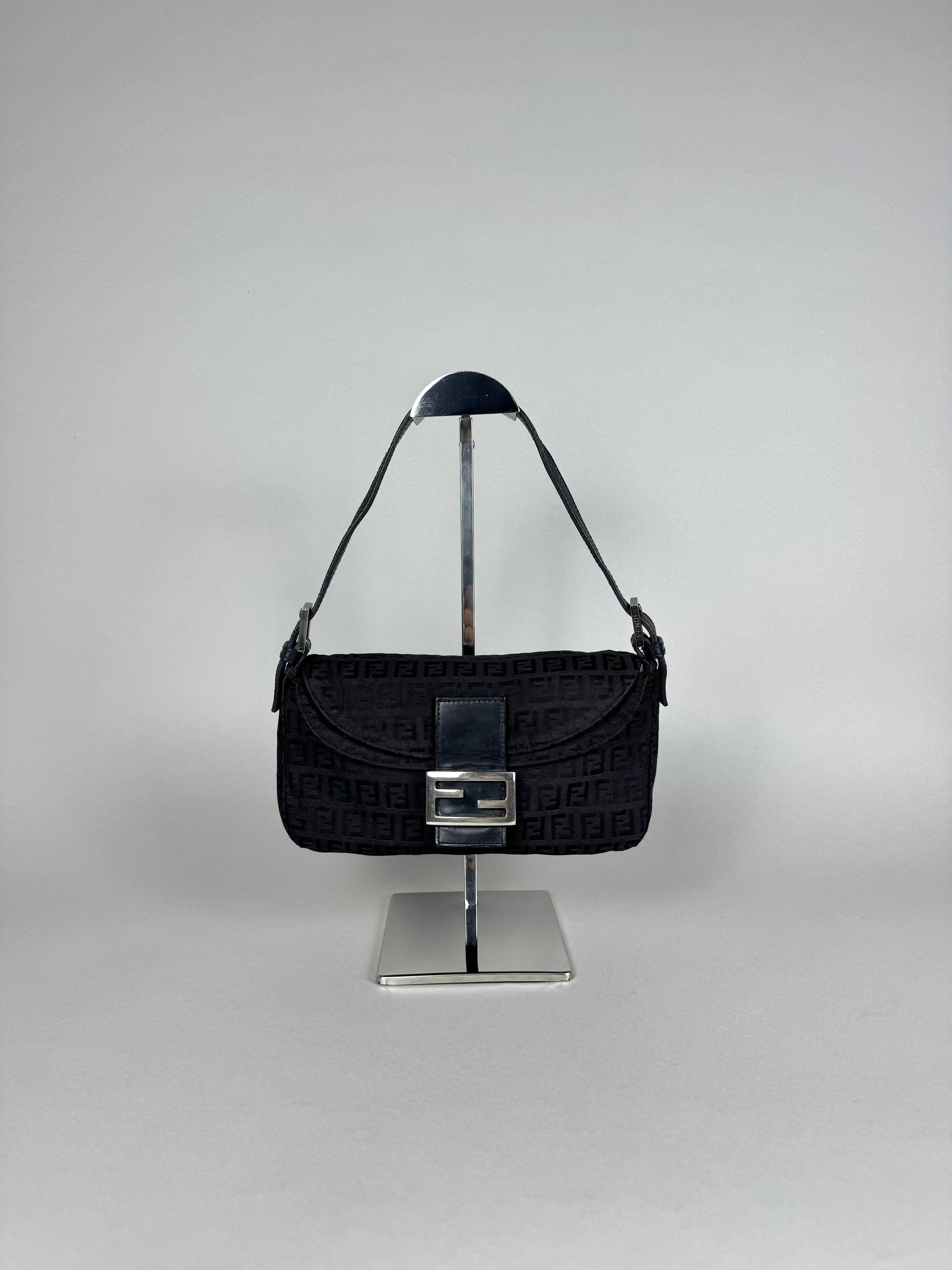 Fendi Baguette Monogram Black