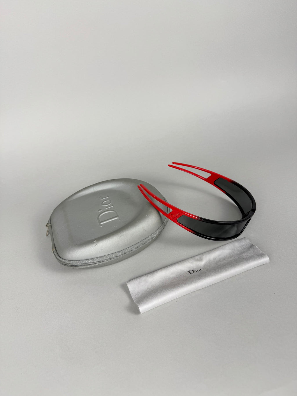 Christian Dior Red and Black Bandage 1 Sunglasses