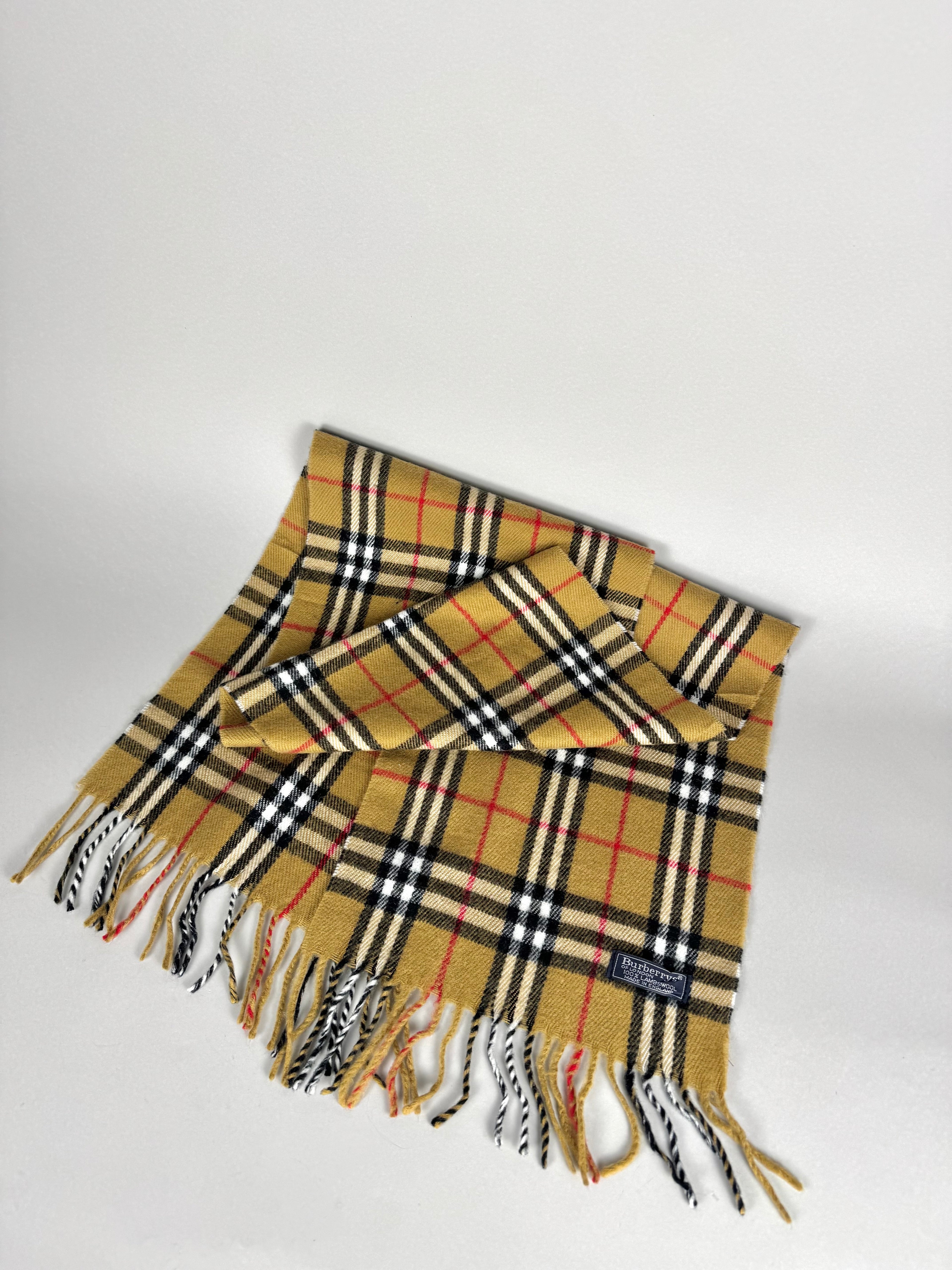 Burberrys Nova Check Scarf Lambswool