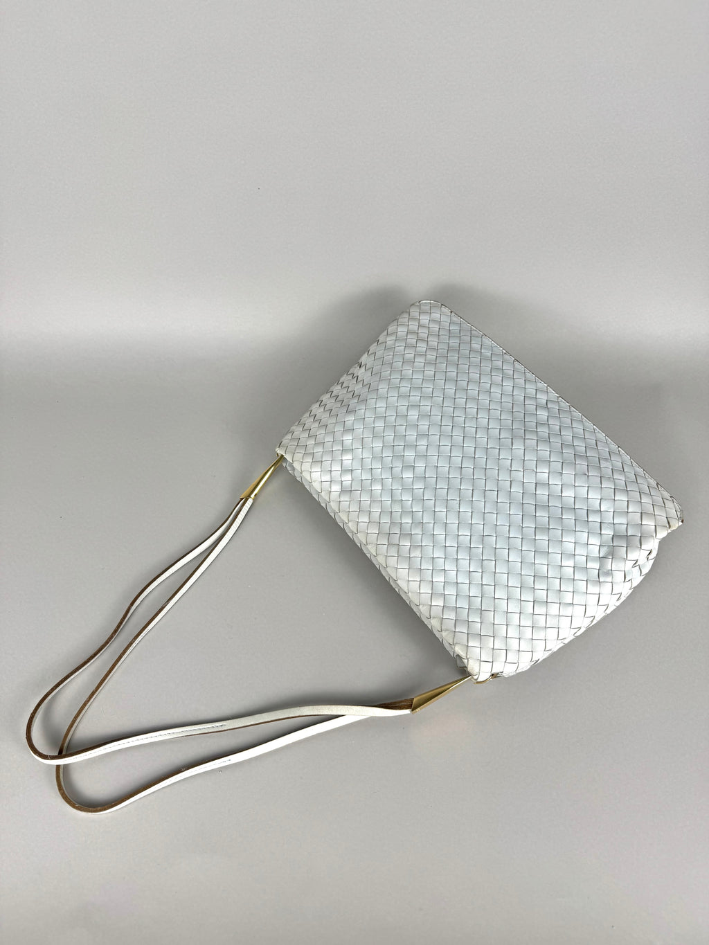 Bottega Veneta Intrecciato Leather Light Blue Shoulder