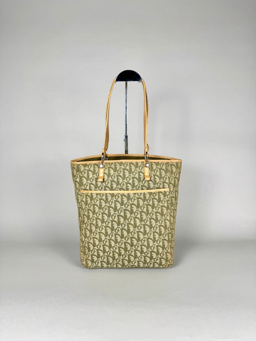 Christian Dior Monogram Denim Green Tote