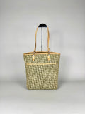 Christian Dior Monogram Denim Green Tote