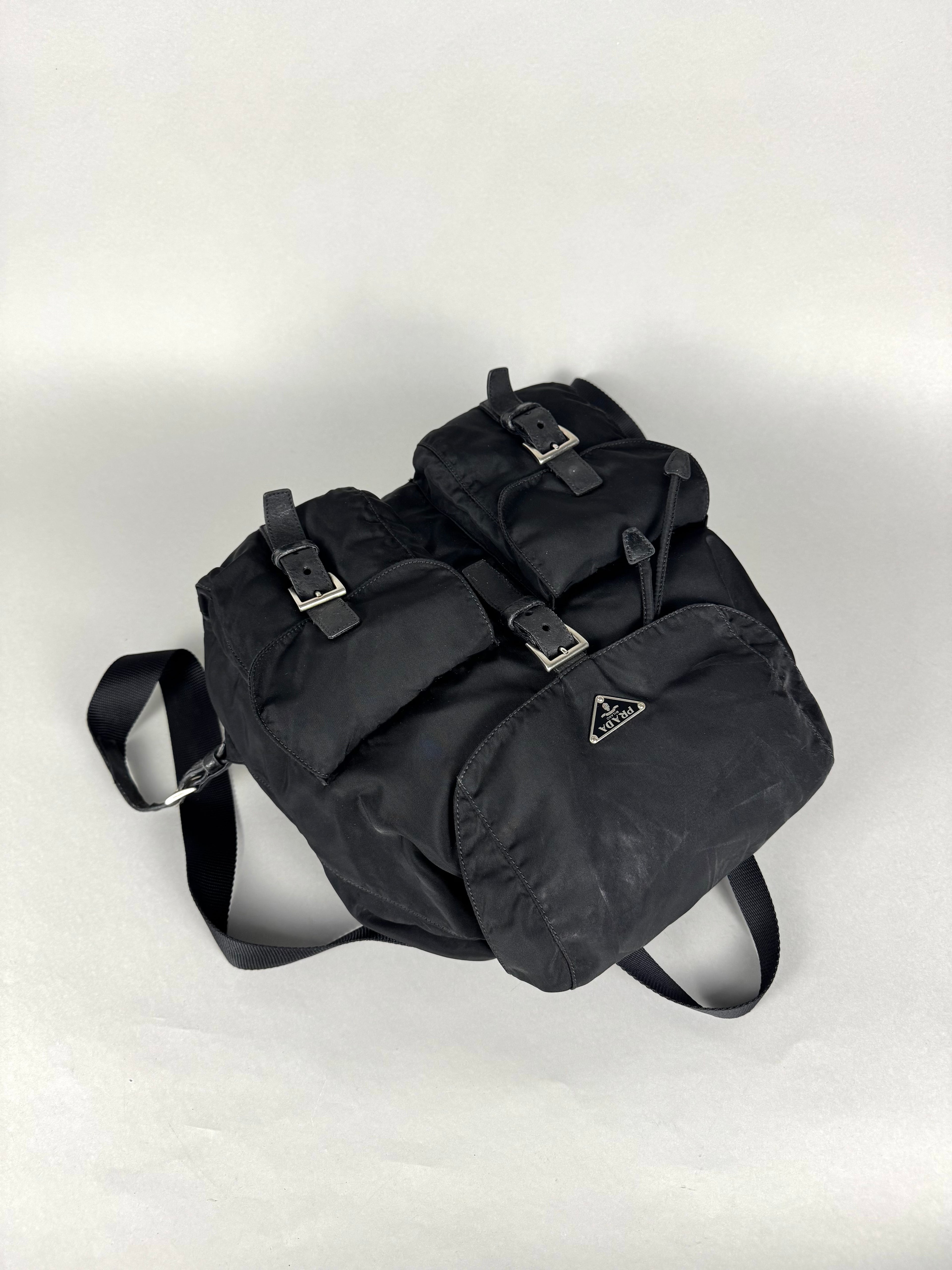 Prada Black Nylon Backpack Medium