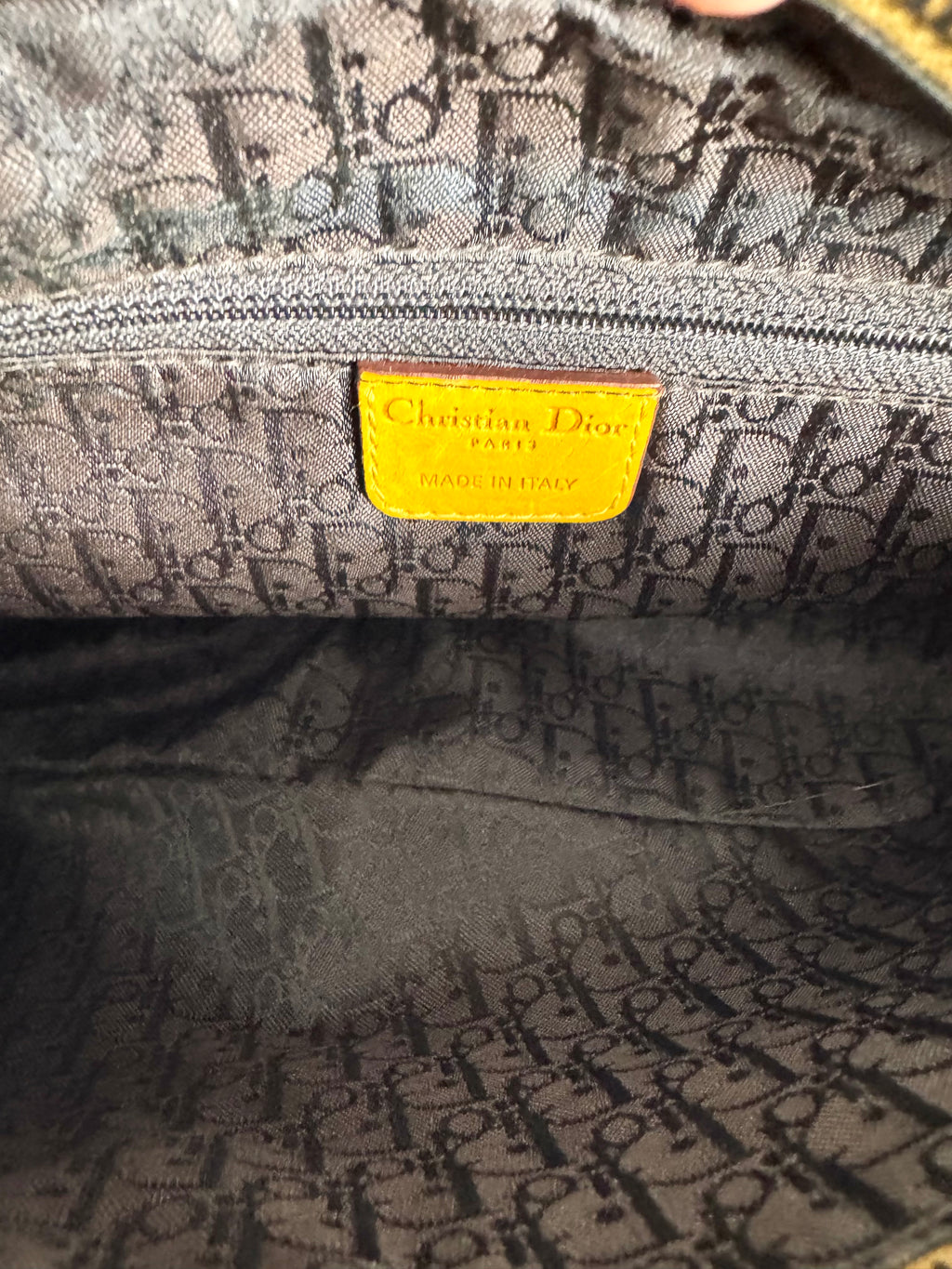 Christian Dior Gaucho Double Leather Yellow