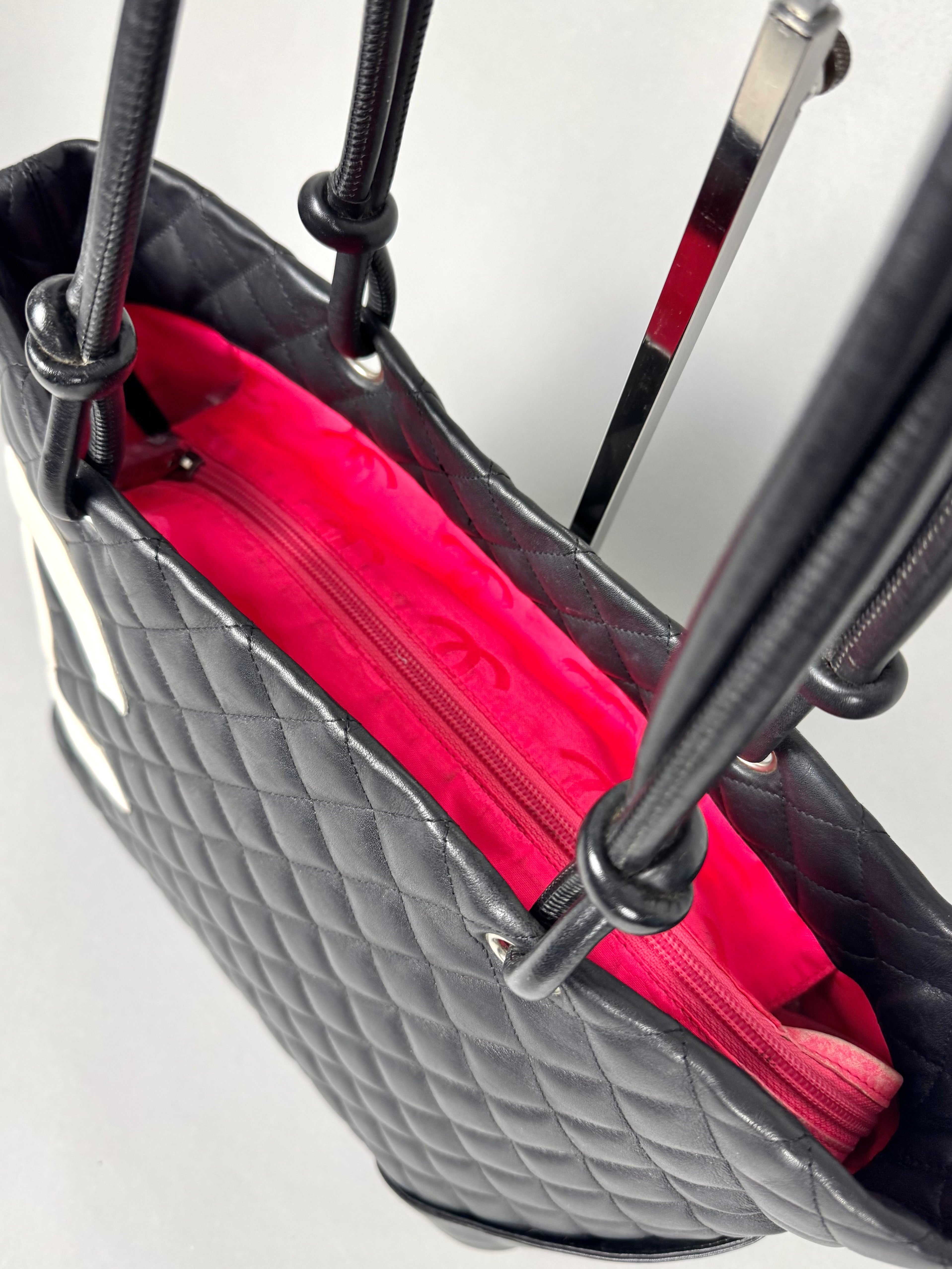 Chanel Cambon Black Leather Tote