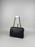 Chanel Matelasse Chain Lambskin Black Leather No. 4 Shoulder