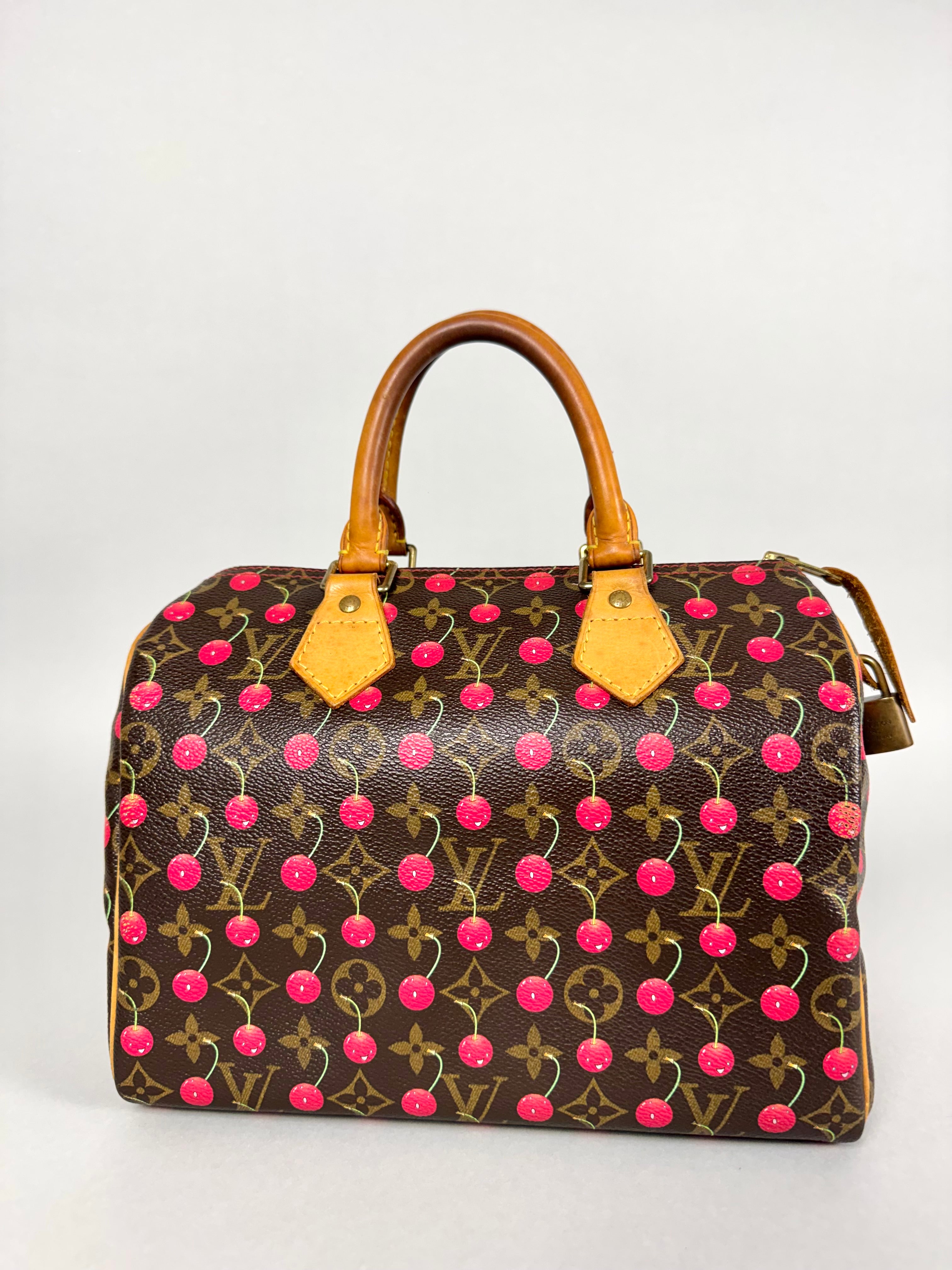 Louis Vuitton Monogram Speedy Cerises 25