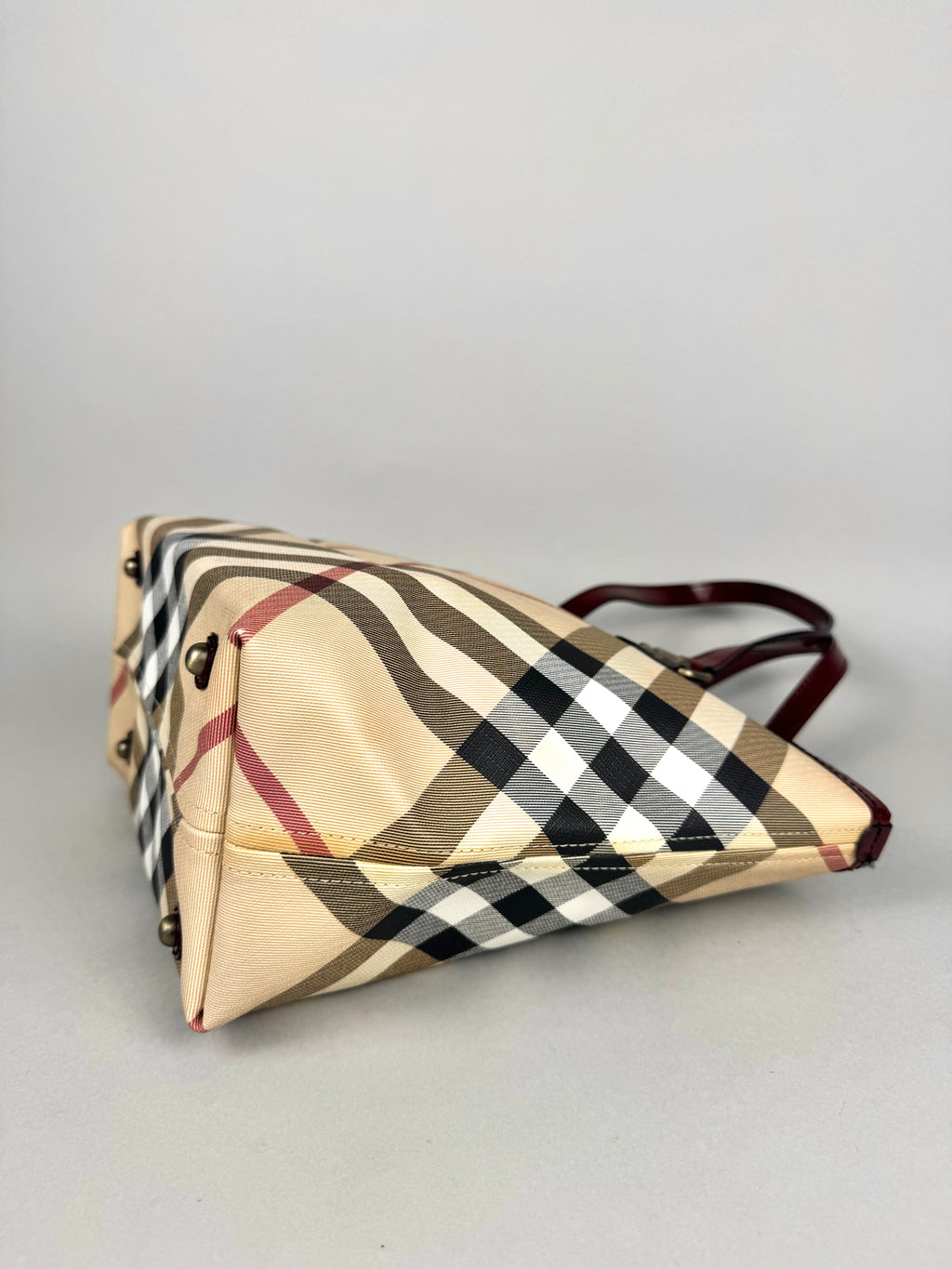 Burberry Nickie Supernova Check Burgundy