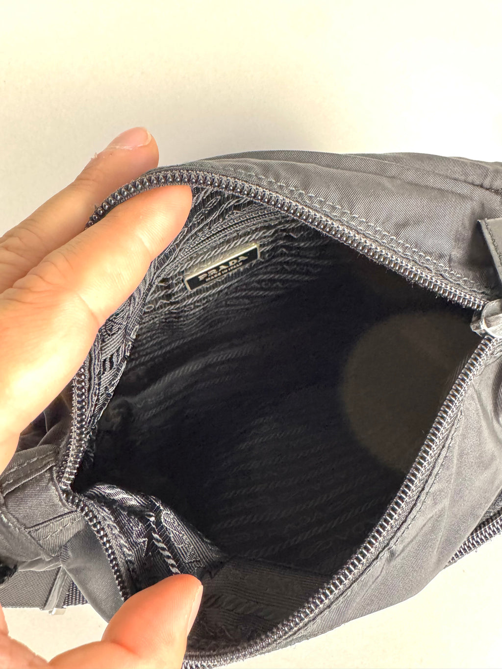 Prada Vela Nylon Black