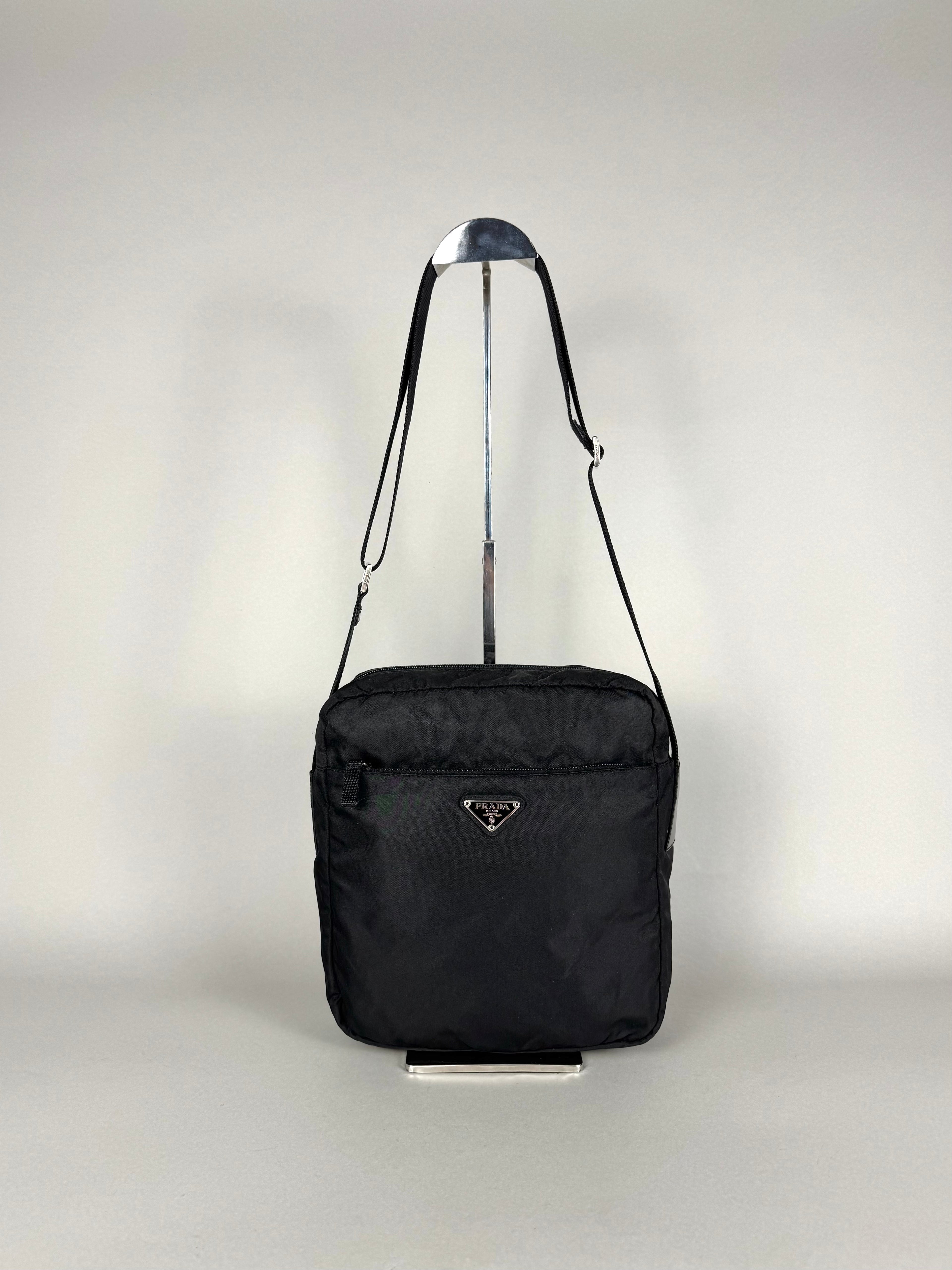 Prada Tessuto Messenger Crossbody Nylon Bag