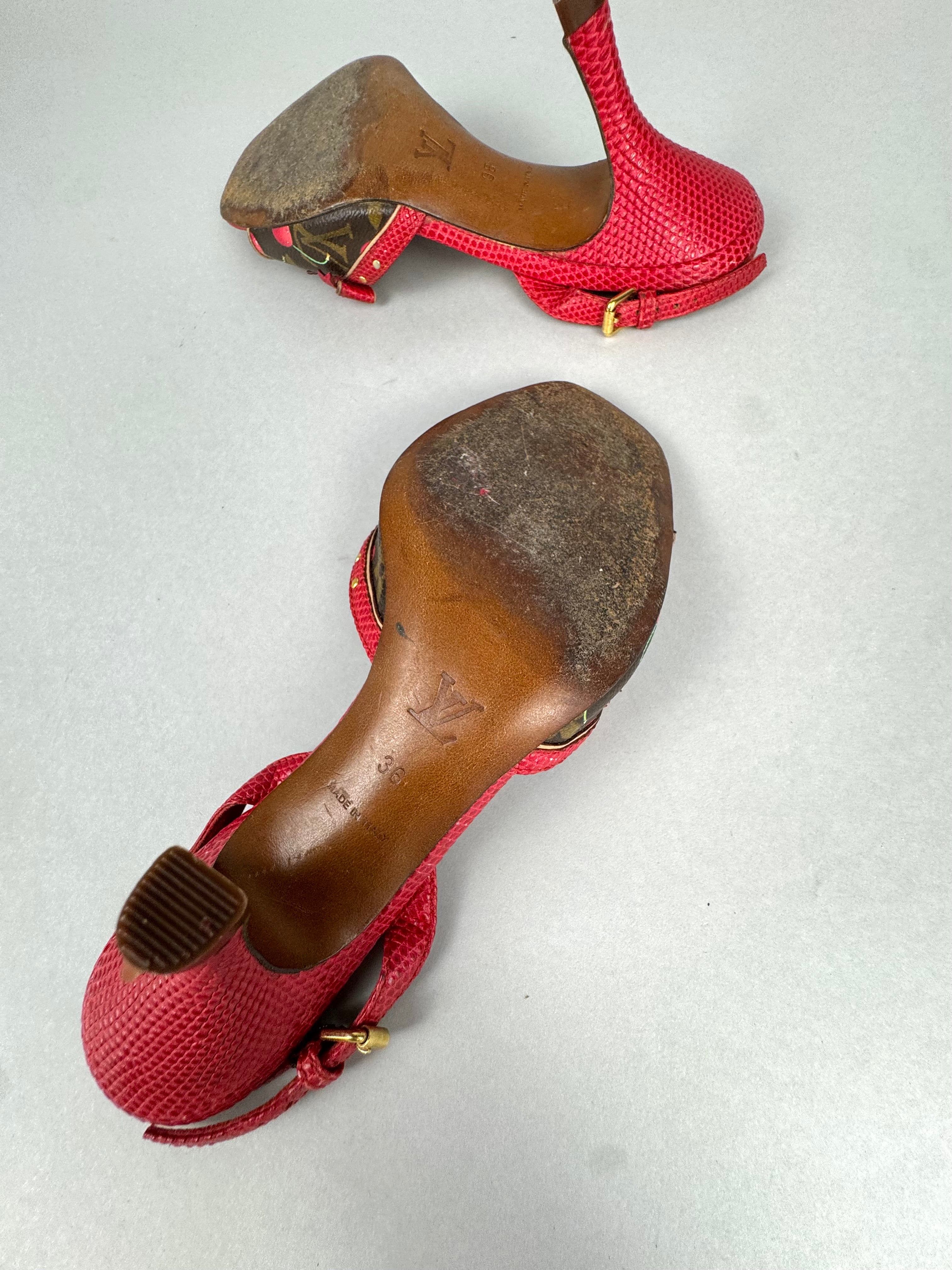 Louis Vuitton Cherry Blossom Murakami Sandals