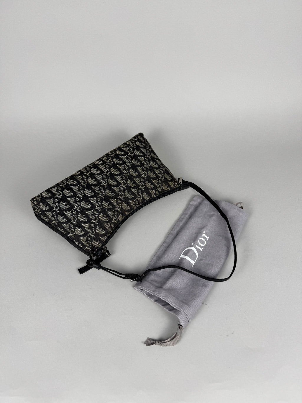 Christian Dior Monogram Pochette Black