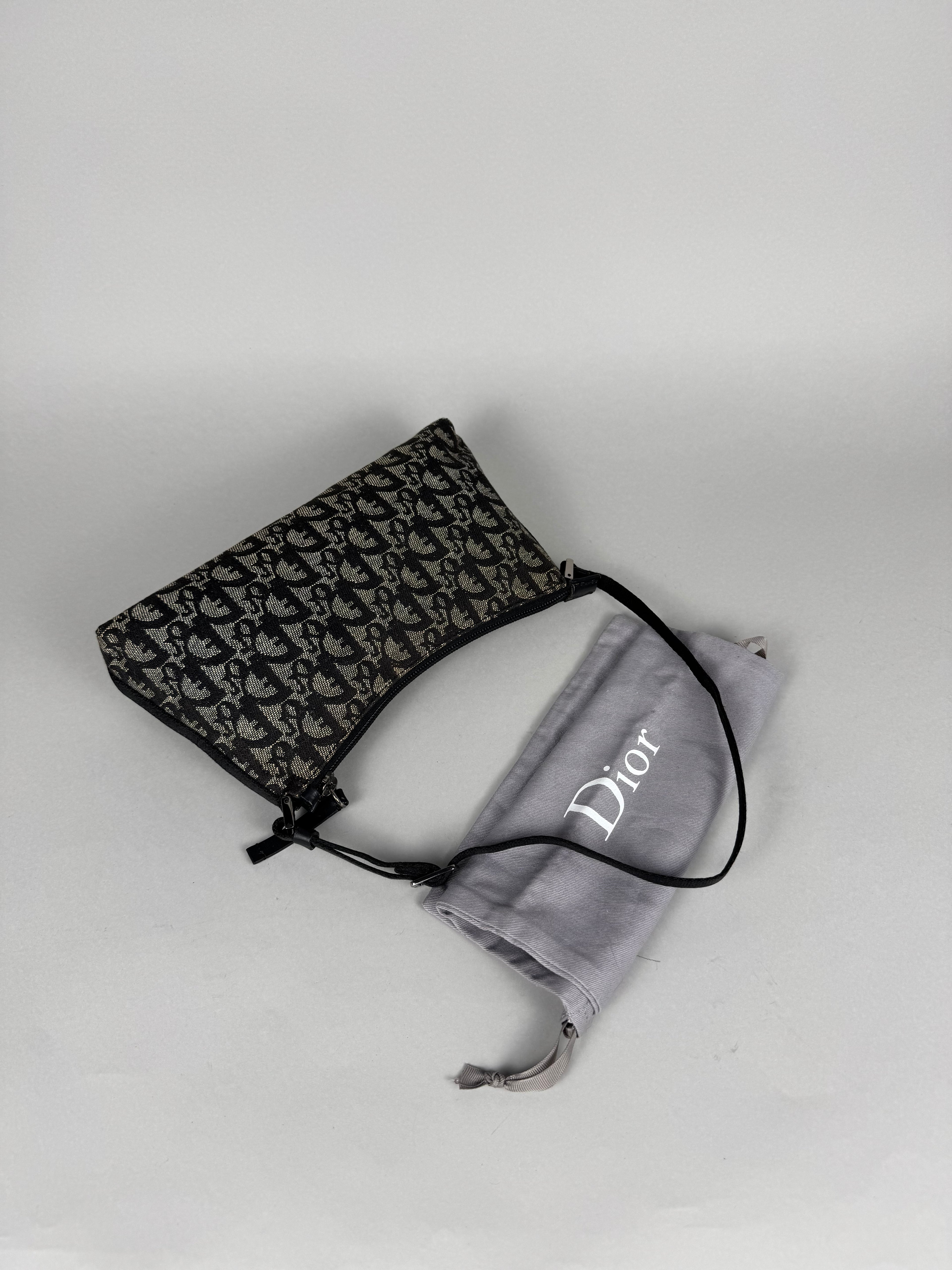 Christian Dior Monogram Pochette Black