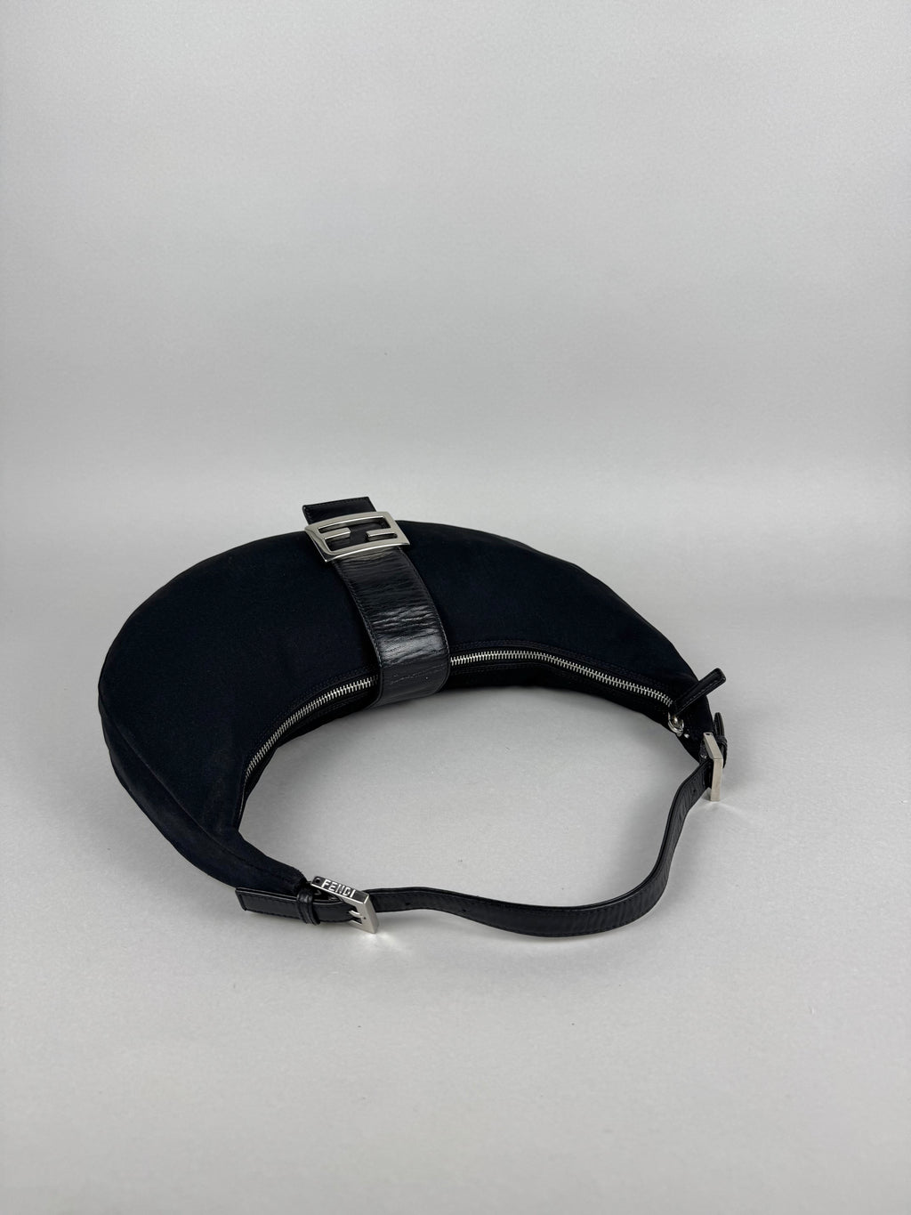 Fendi Half Moon Croissant Black