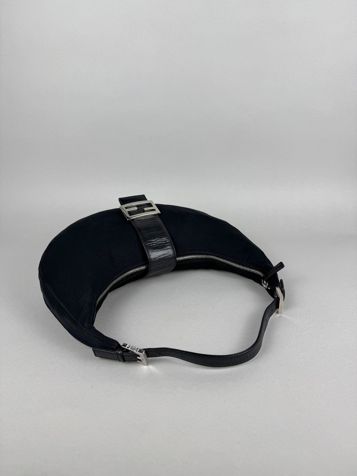 Fendi Half Moon Croissant Black