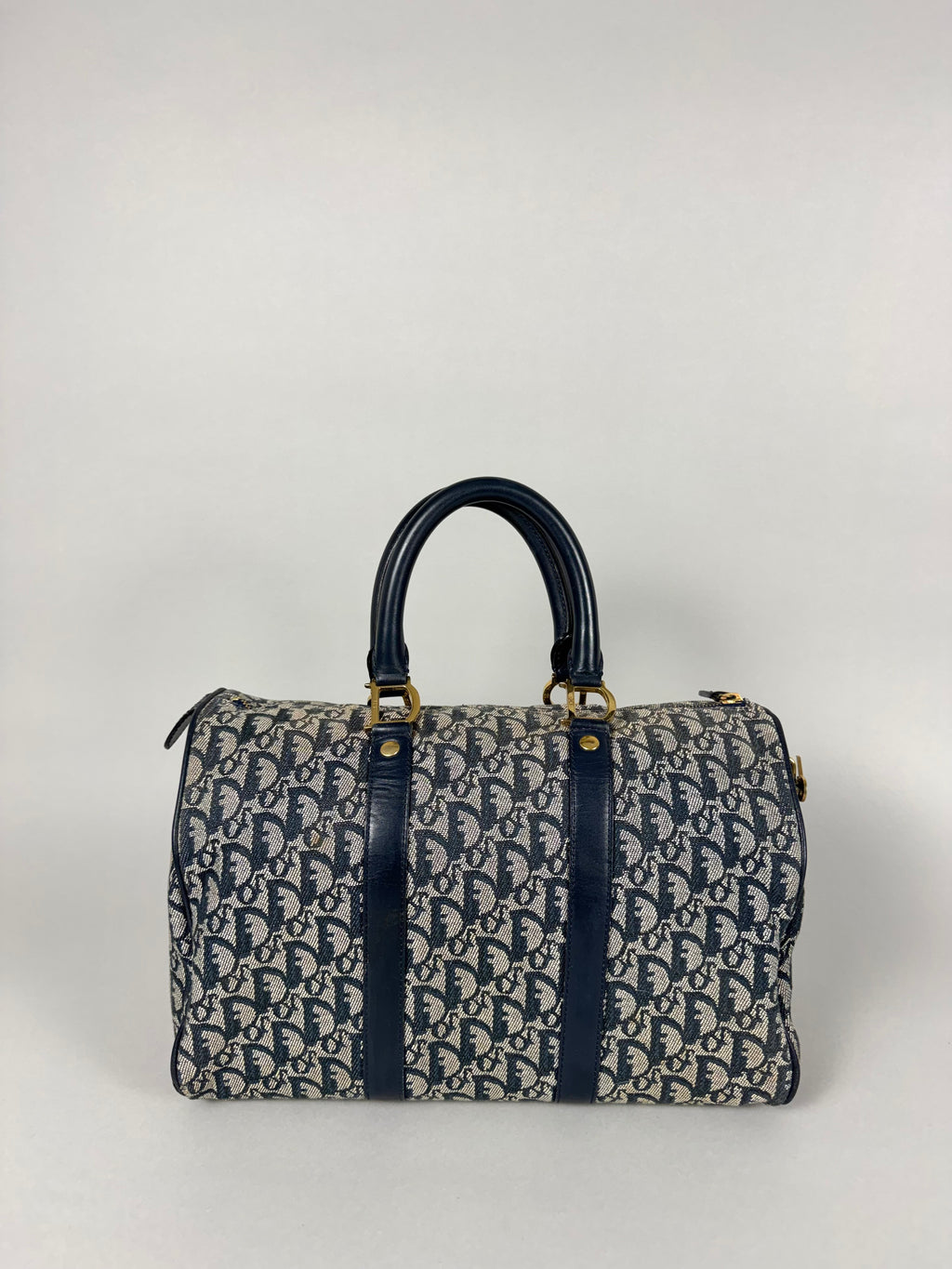 Christian Dior Monogram Trotter Boston Navy