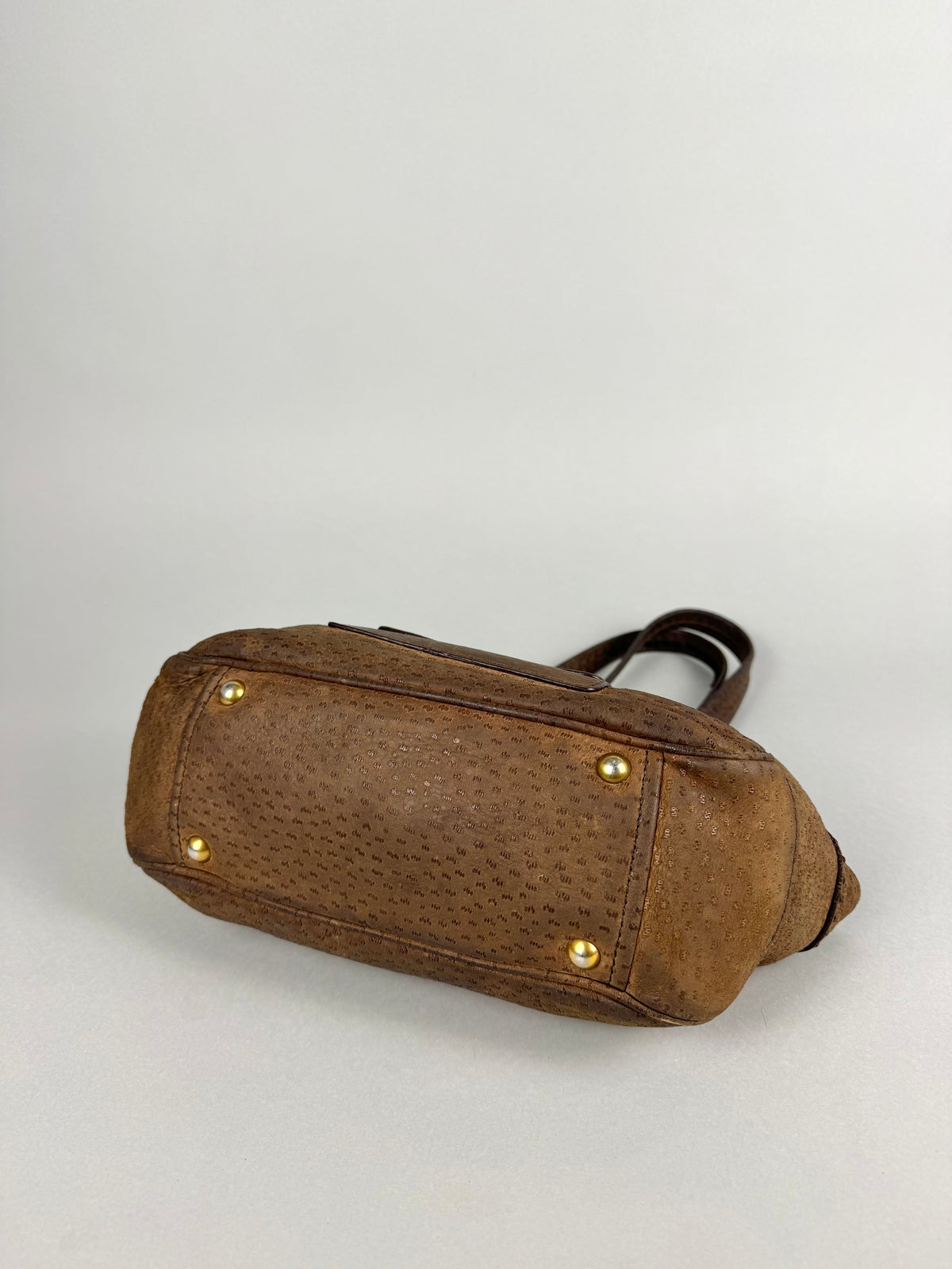 Prada Tessuto Cervo Lux Leather Brown