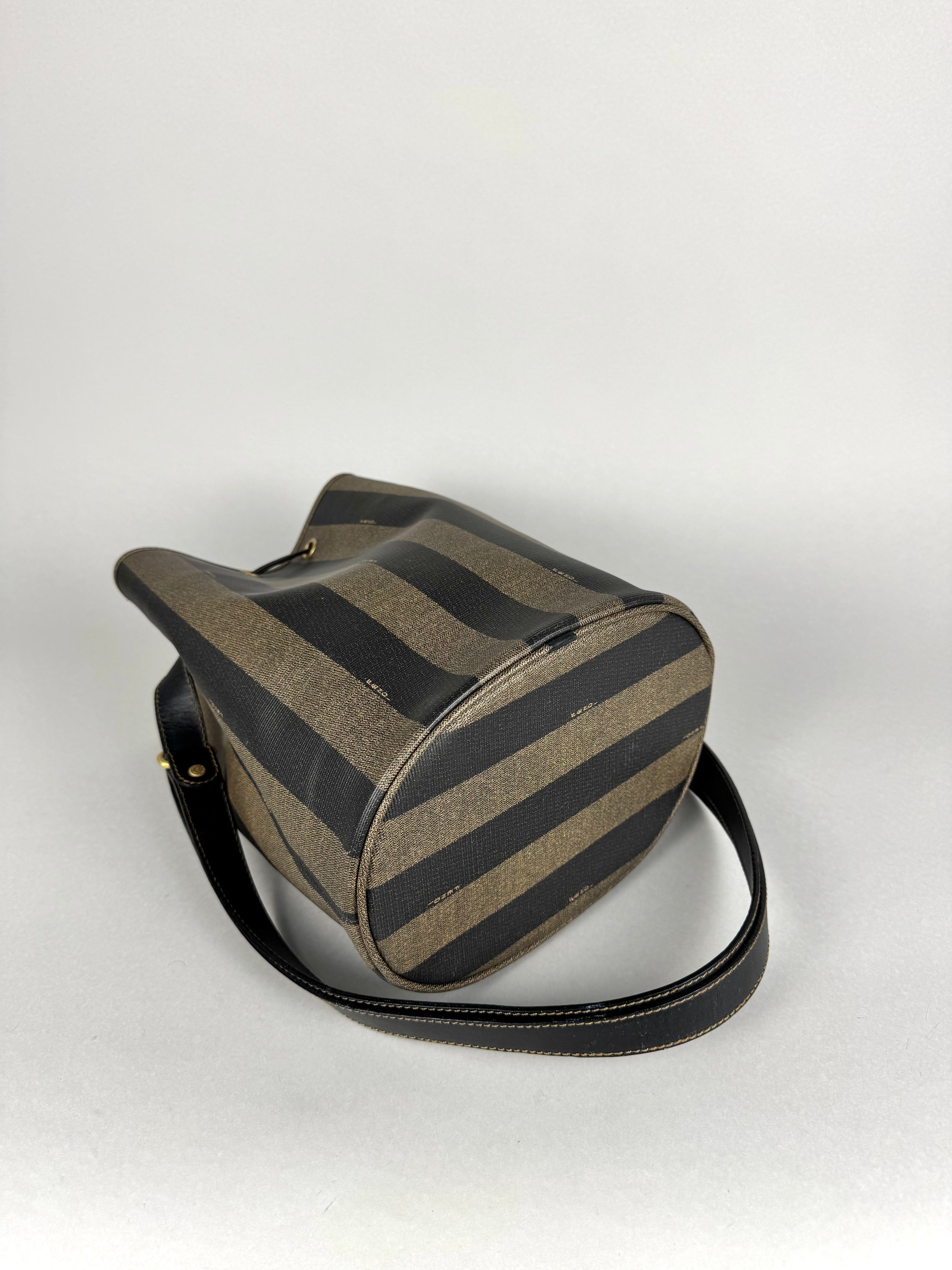 Fendi Jacquard Pequin Bucket