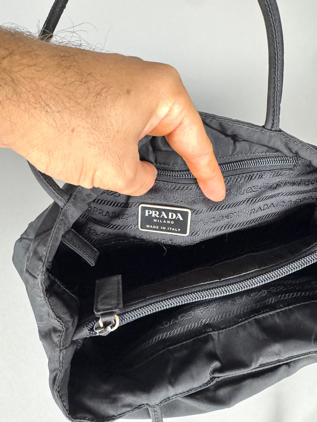 Prada Nylon Black Tote
