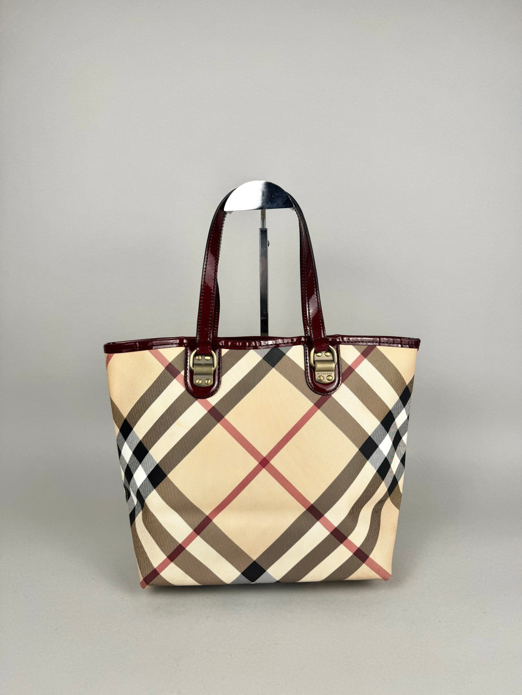 Burberry Nickie Supernova Check Burgundy