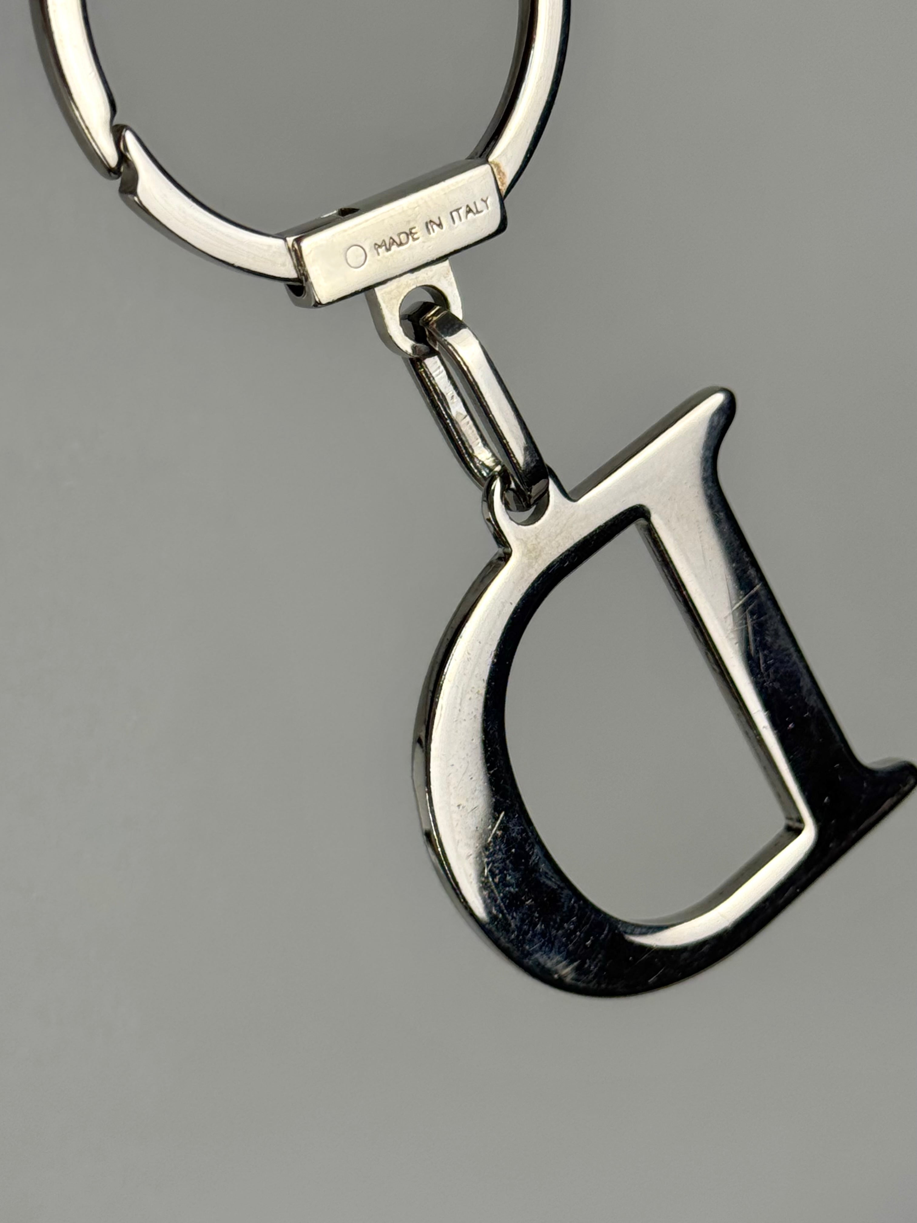 Christian Dior D Charm Keychain