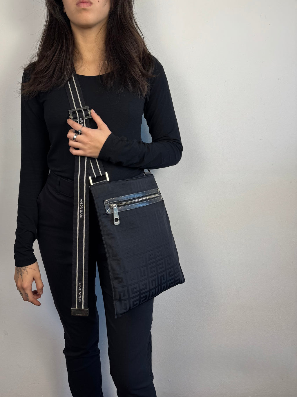 Givenchy Monogram Nylon Black Crossbody