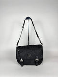 Prada Black Nylon Messenger Bag