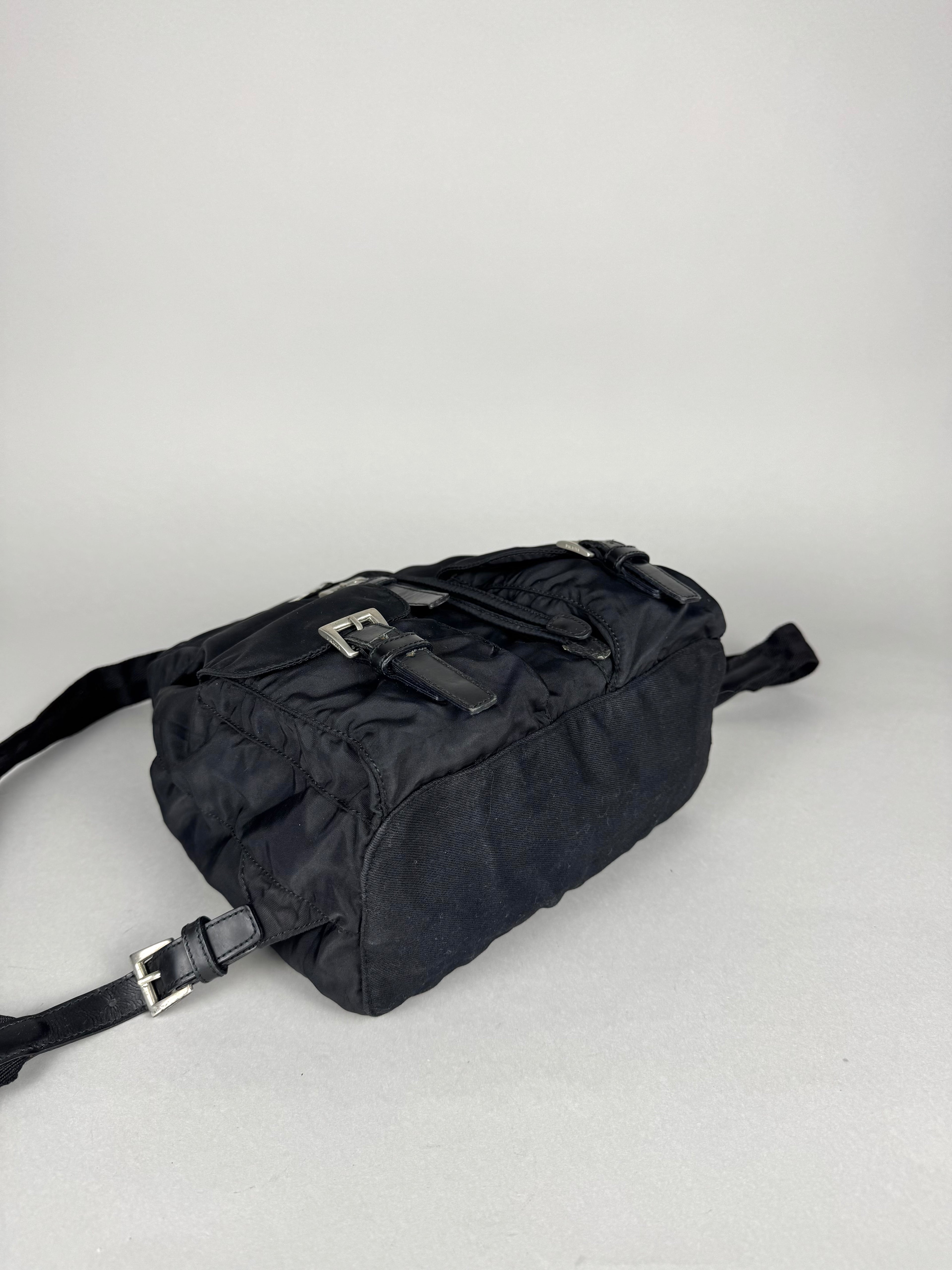 Prada Nylon Black Backpack Small