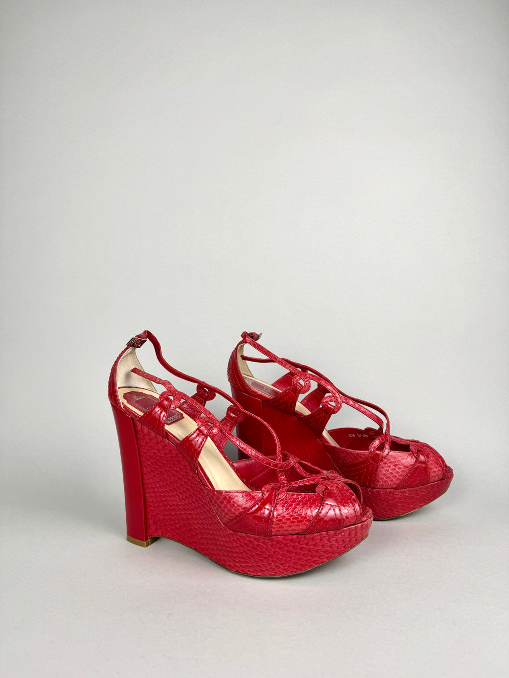 Christian Dior Red Leather Pumps