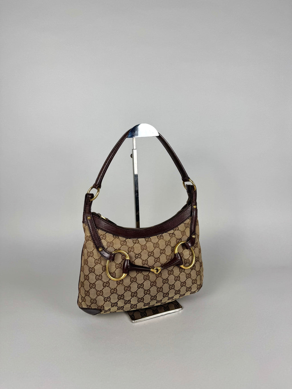 Gucci Monogram Horsebit Shoulder
