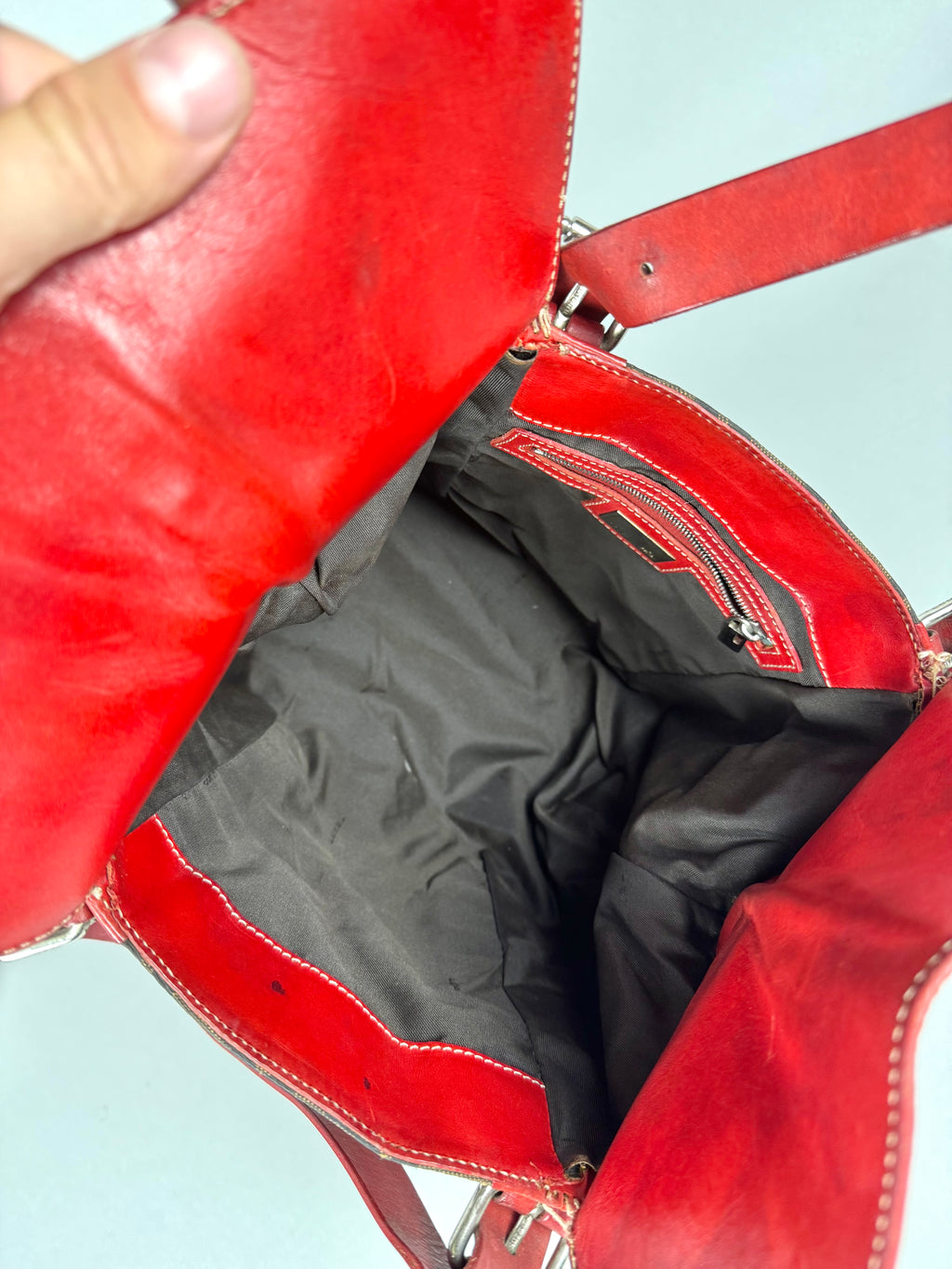 Fendi Monogram Zucca Origami Tote Shoulder Bag