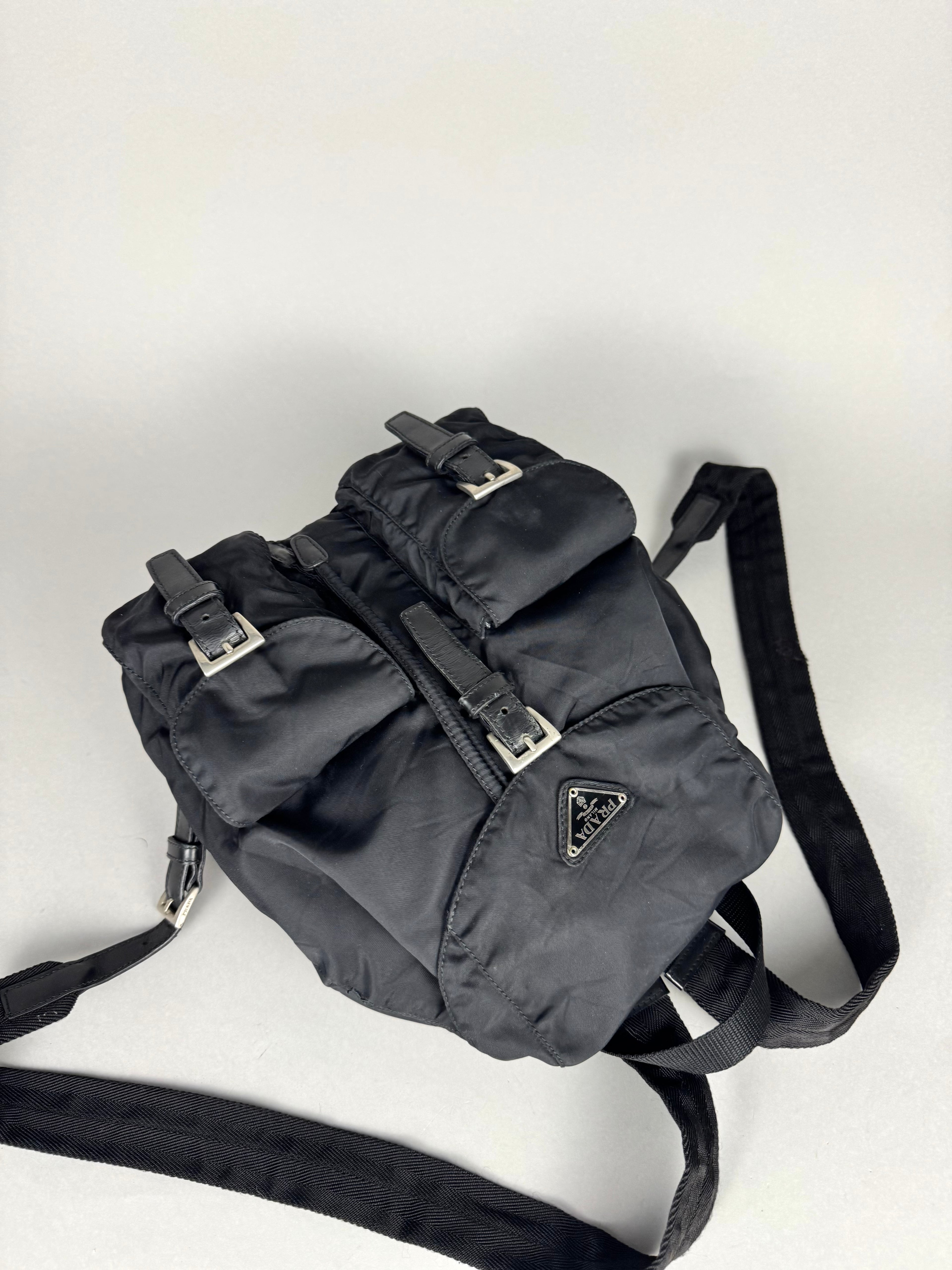 Prada Nylon Black Backpack Small