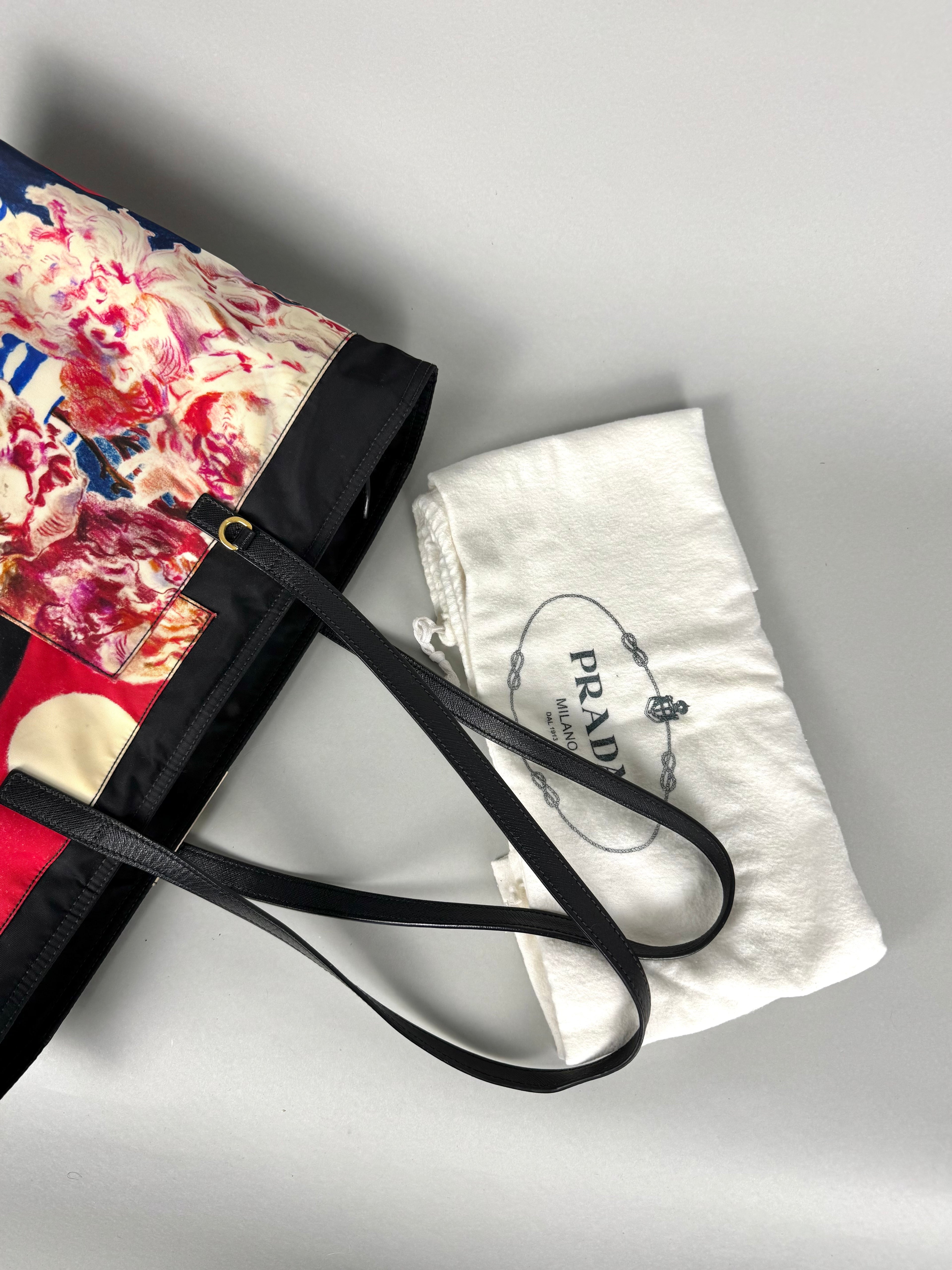 Prada Fructidor Nylon Tote Bag