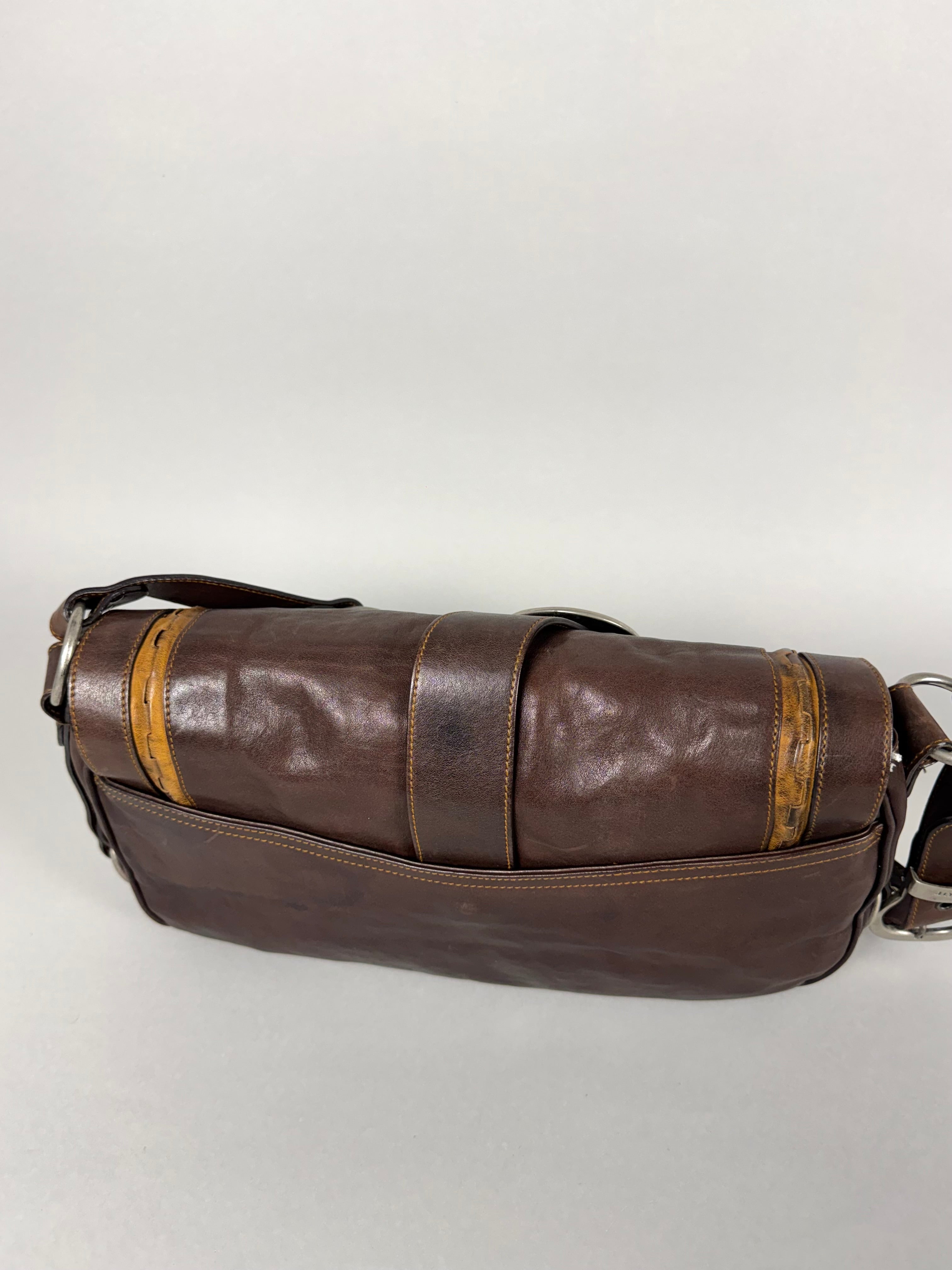 Christian Dior Gaucho Leather Brown