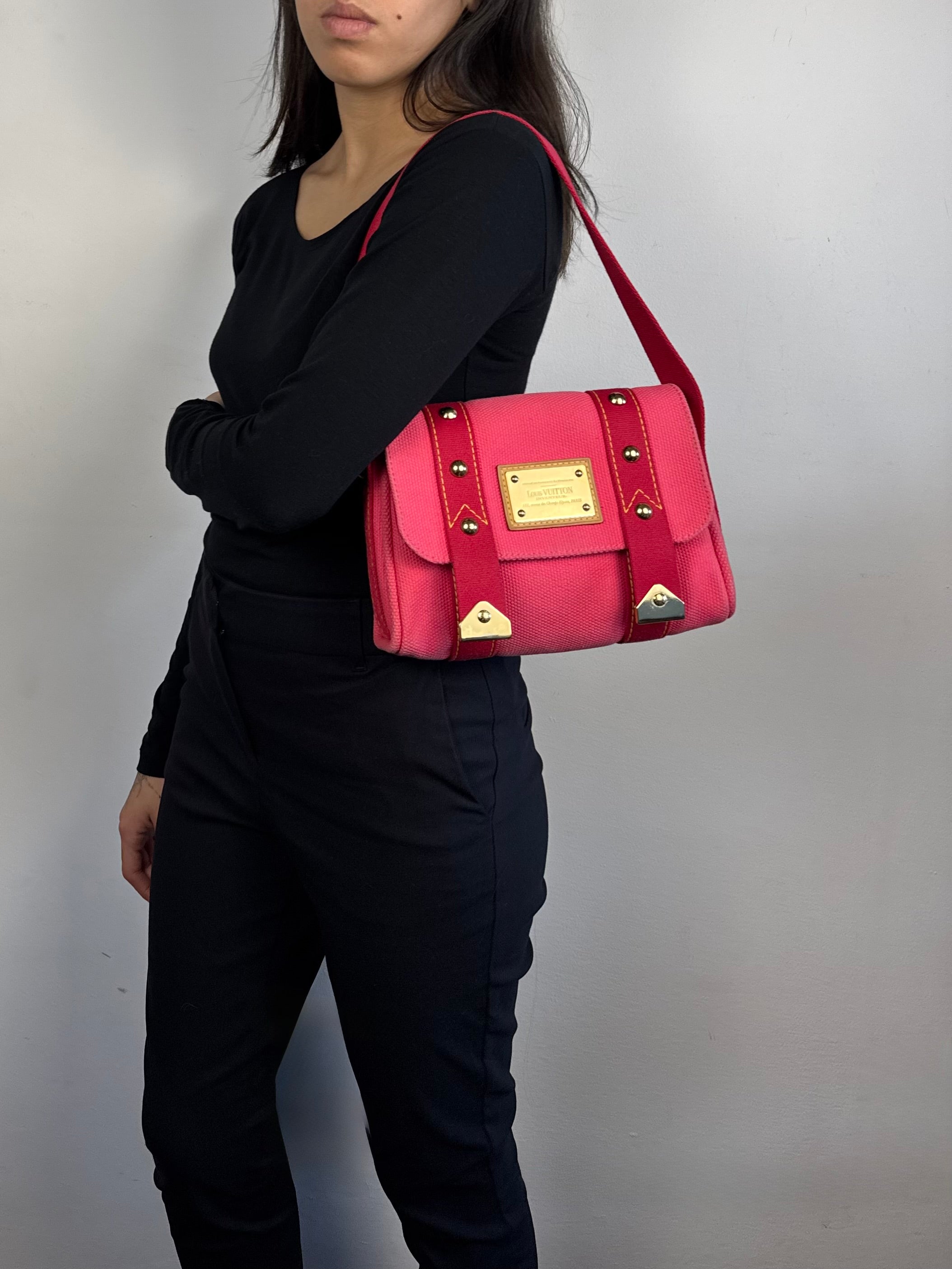 Louis Vuitton Pink Antigua Sac Rabat
