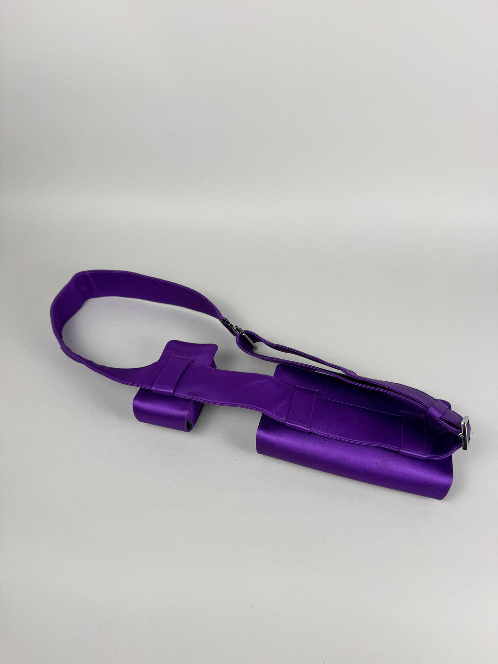 Gucci Tom Ford Runway Purple Satin Pochete Belt Sling