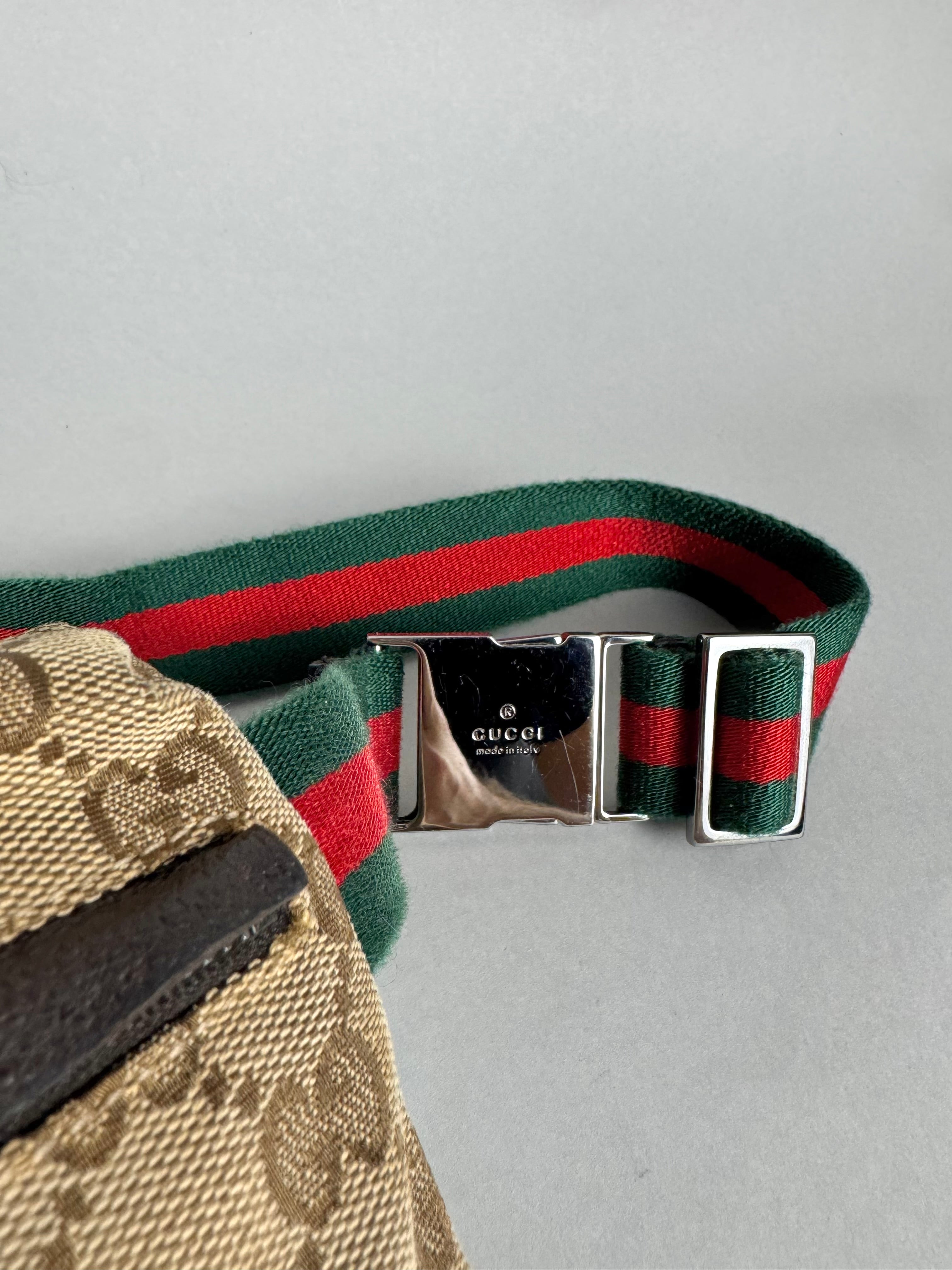 Gucci Monogram Double Pocket Belt