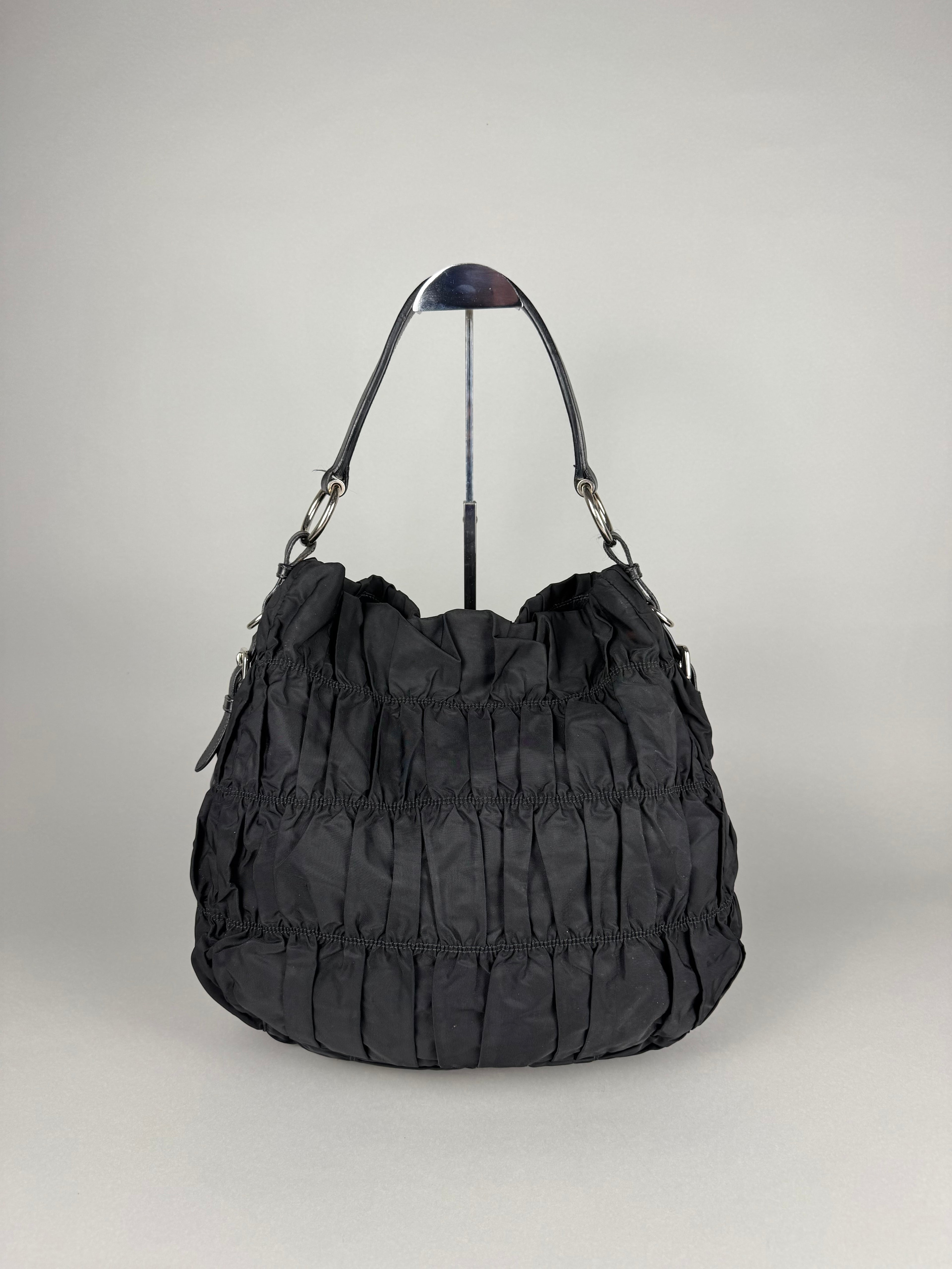 Prada Nappa Gaufre Black Nylon